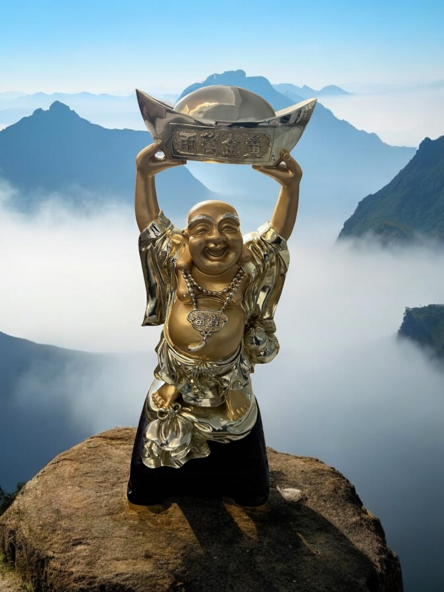 🌟🪙 Buda de La Abundancia ¡Atrae Abundancia y Buena Suerte con Rosarito Antiques! 🪙✨