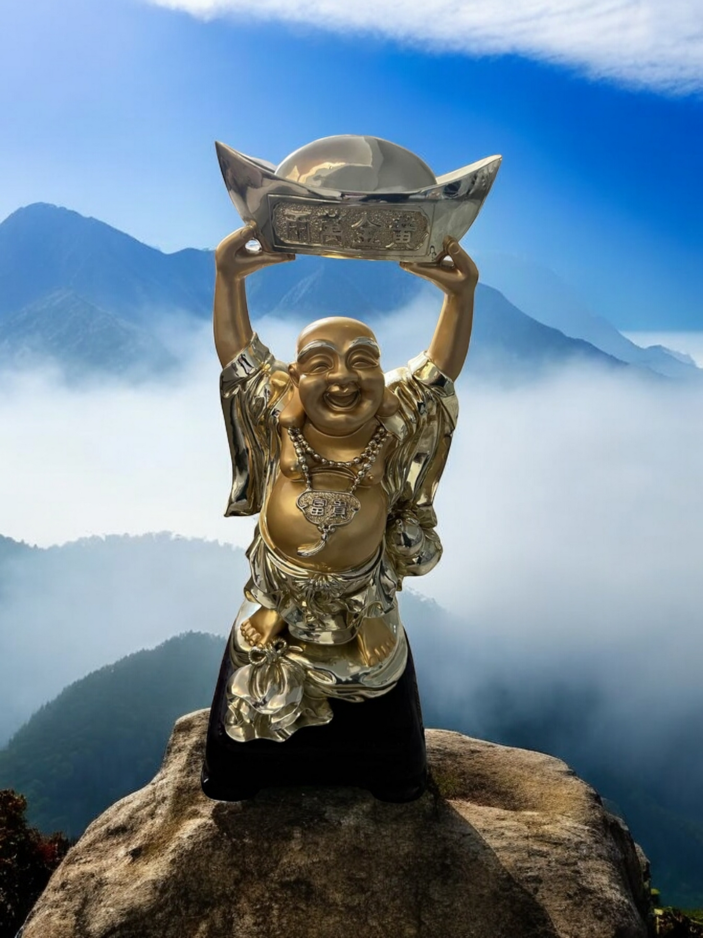🌟🪙 Buda de La Abundancia ¡Atrae Abundancia y Buena Suerte con Rosarito Antiques! 🪙✨