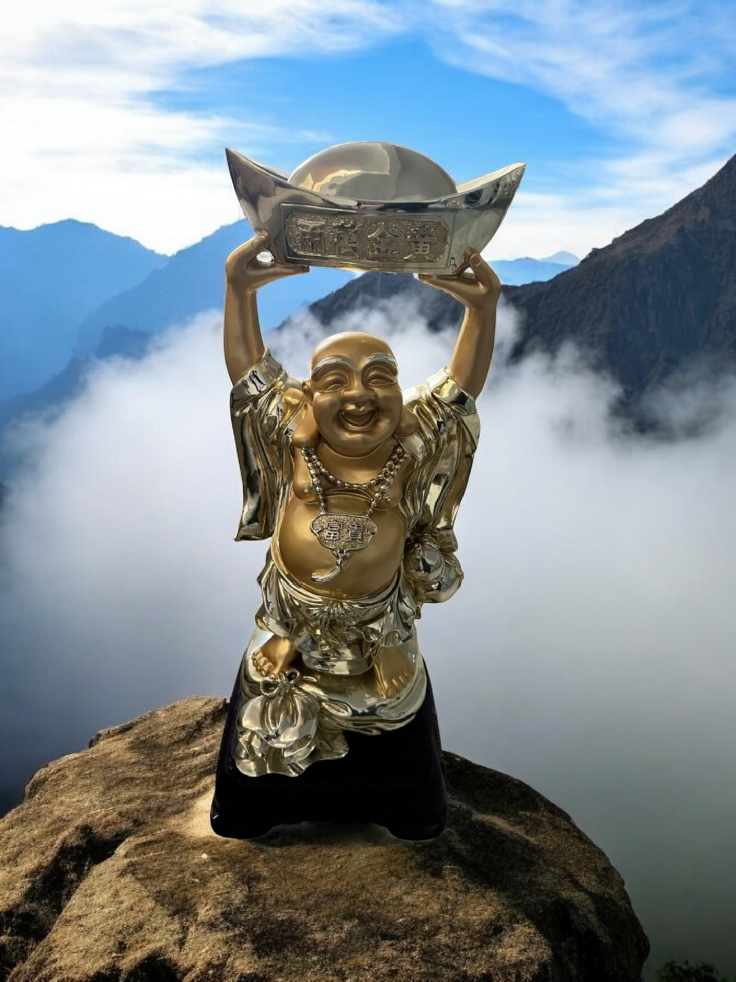 🌟🪙 Buda de La Abundancia ¡Atrae Abundancia y Buena Suerte con Rosarito Antiques! 🪙✨