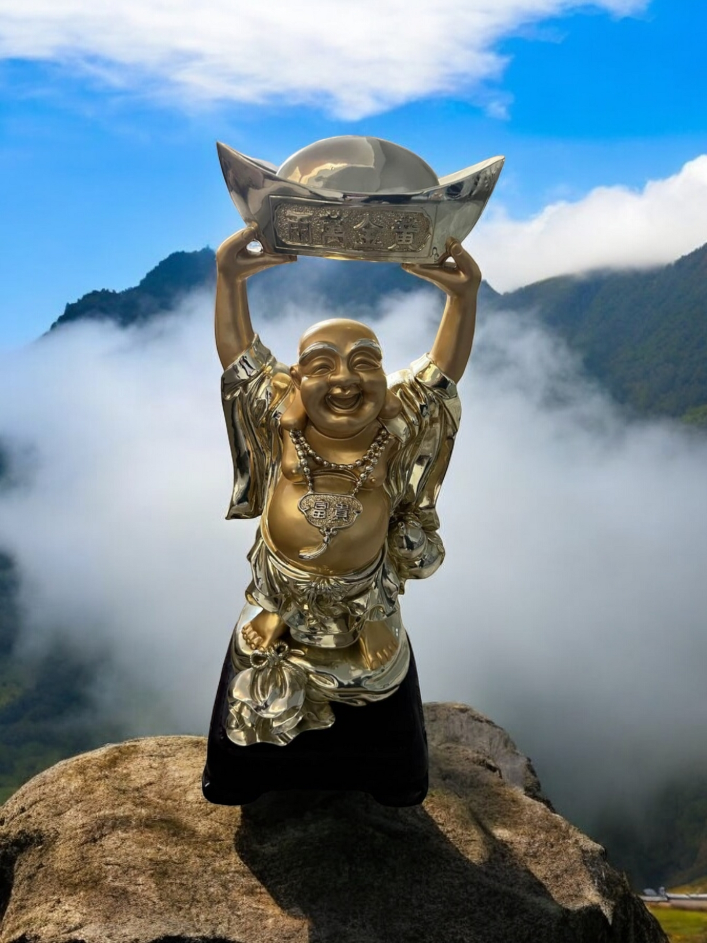 🌟🪙 Buda de La Abundancia ¡Atrae Abundancia y Buena Suerte con Rosarito Antiques! 🪙✨