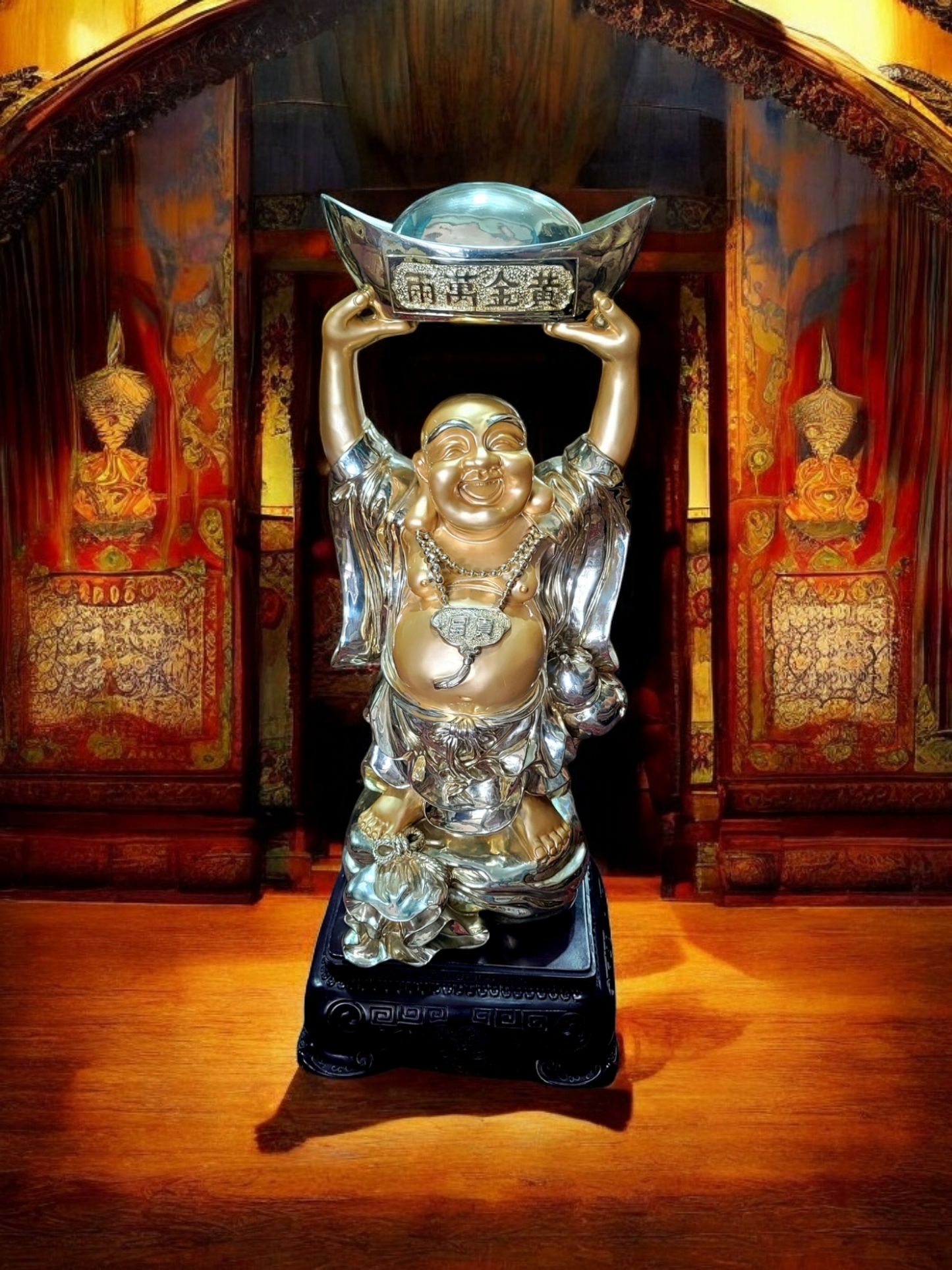 🌟🪙 Buda de La Abundancia ¡Atrae Abundancia y Buena Suerte con Rosarito Antiques! 🪙✨
