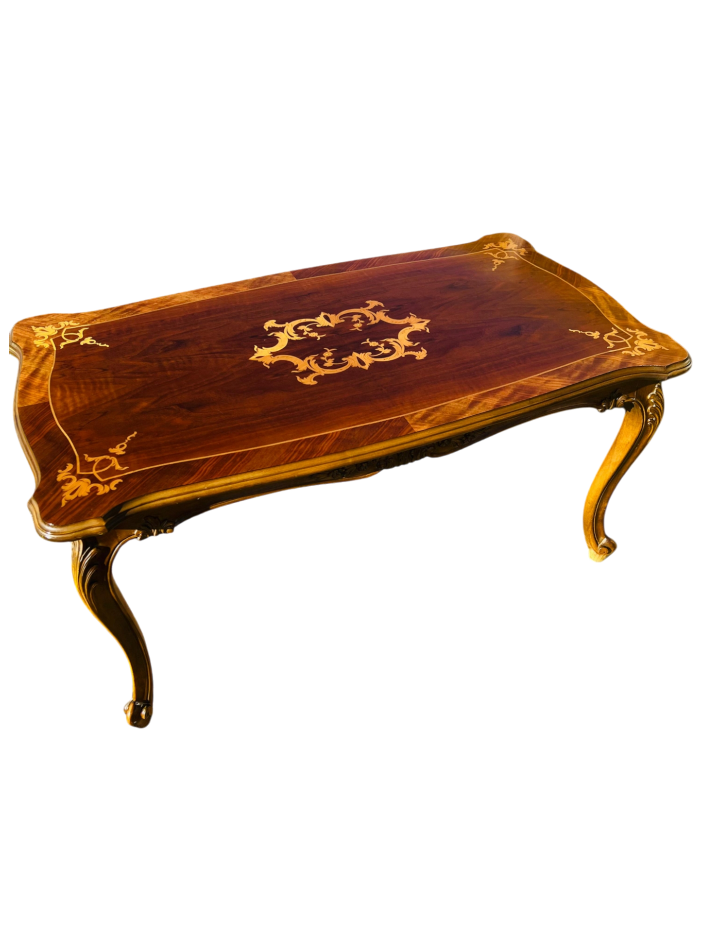 🌟Pair of Antique Side Tables with Inlaid Wood✨