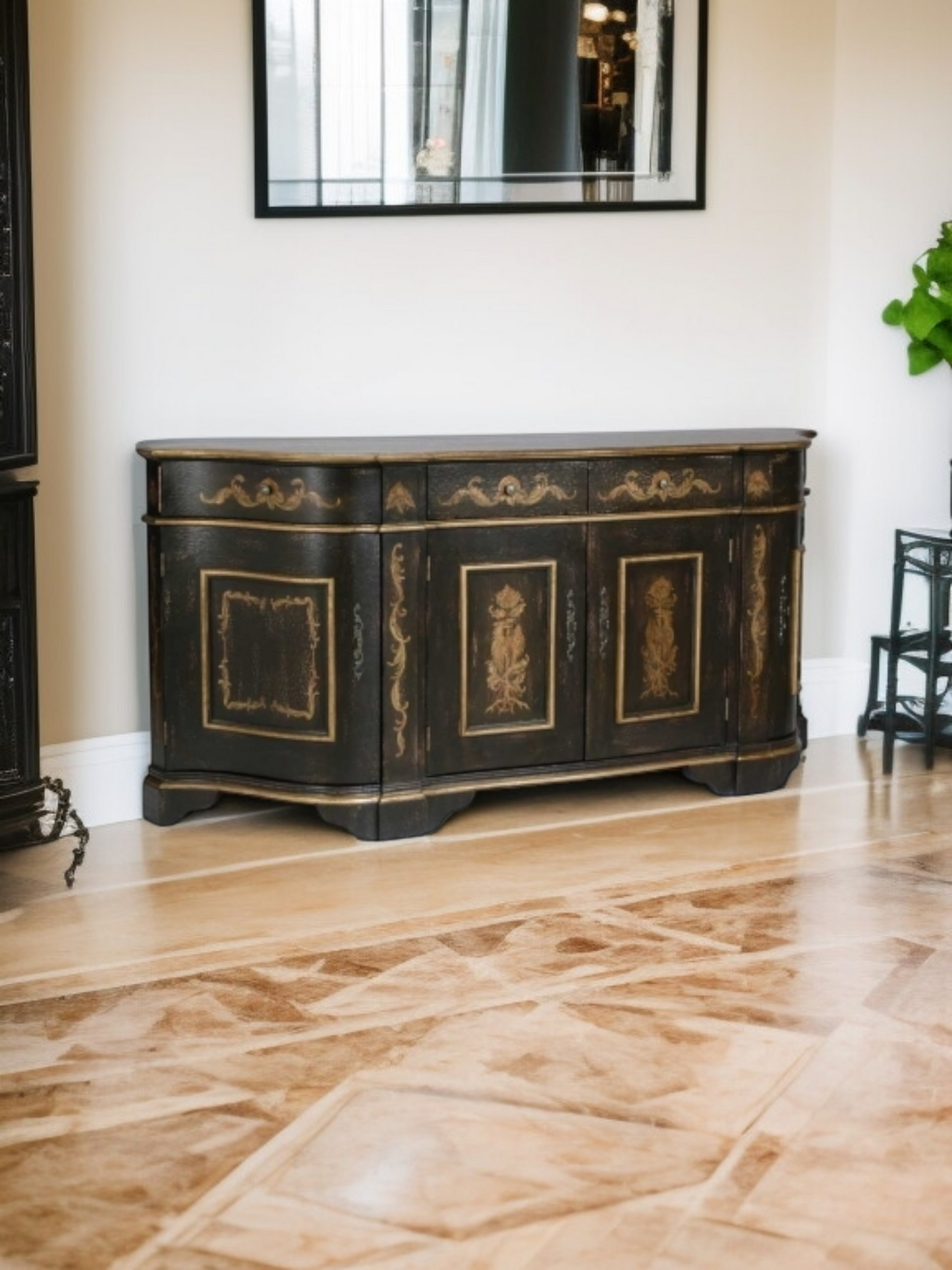 🌿Bufetero Clásico con Ave Fénix – Obra Maestra de Ultimate Accents🌿