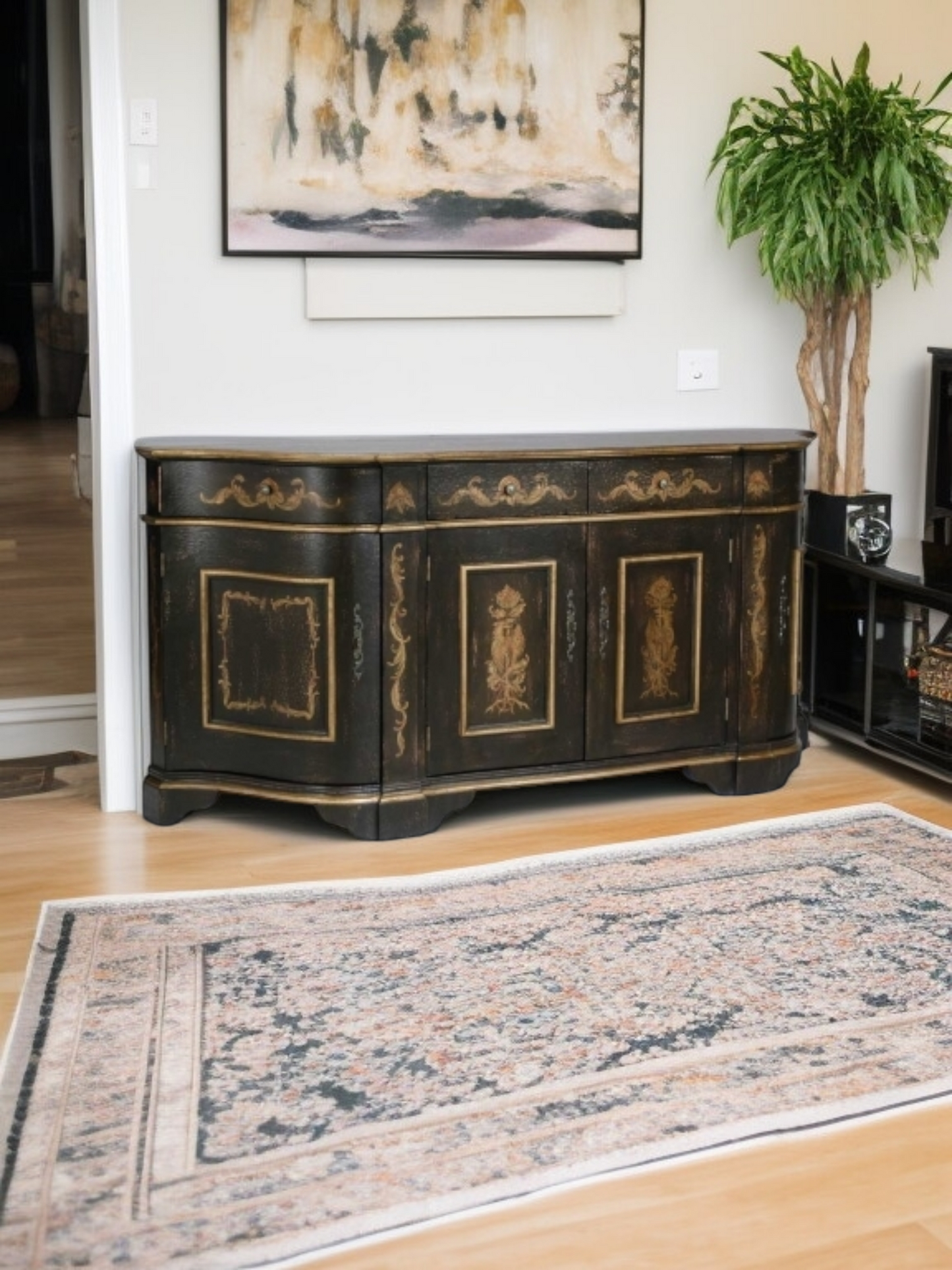 🌿Bufetero Clásico con Ave Fénix – Obra Maestra de Ultimate Accents🌿