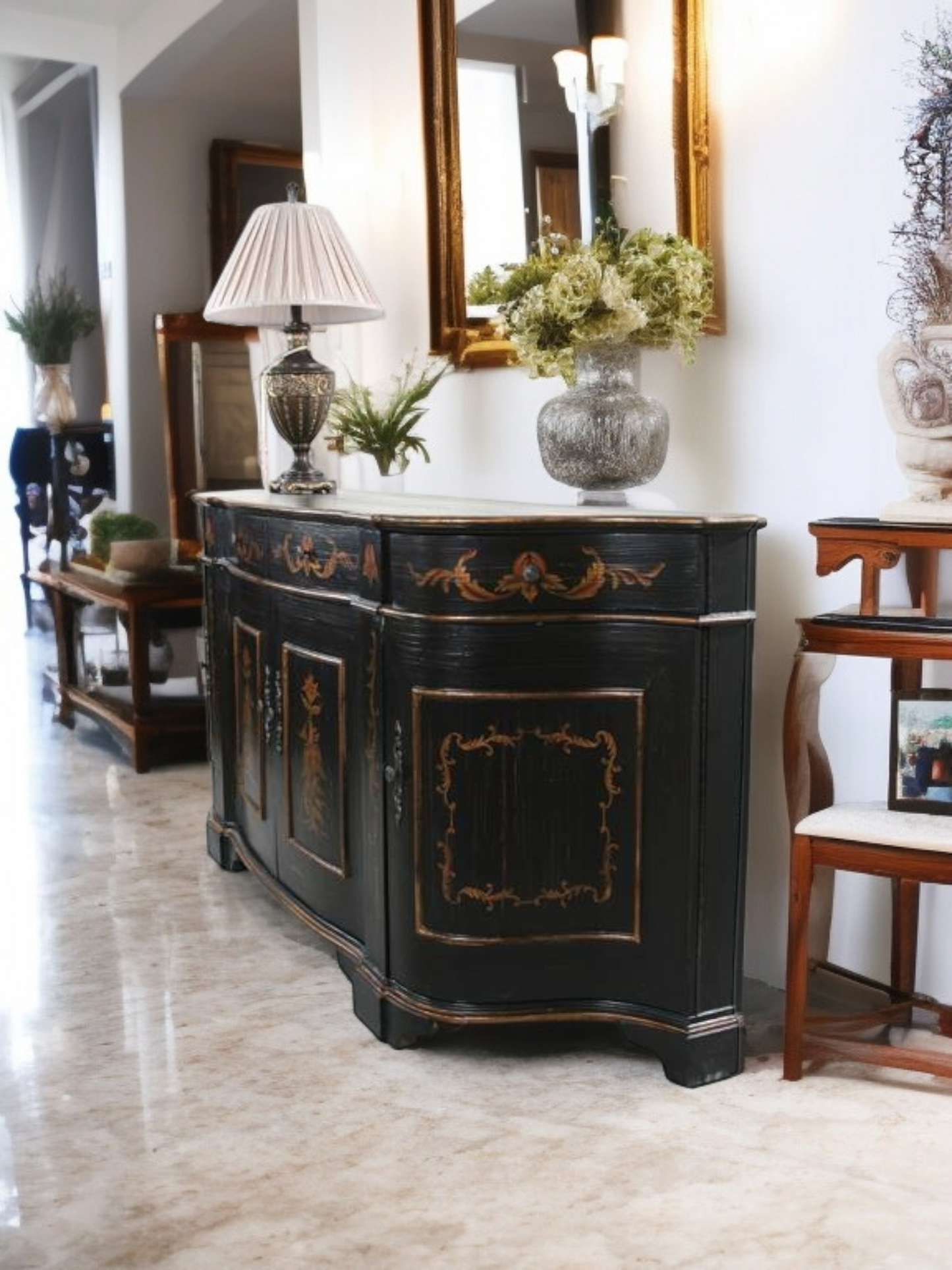 🌿Bufetero Clásico con Ave Fénix – Obra Maestra de Ultimate Accents🌿