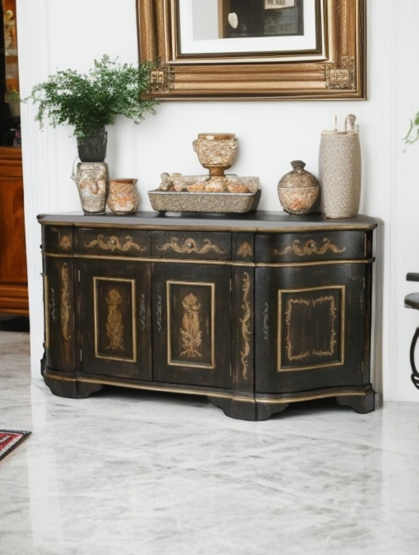 🌿Bufetero Clásico con Ave Fénix – Obra Maestra de Ultimate Accents🌿