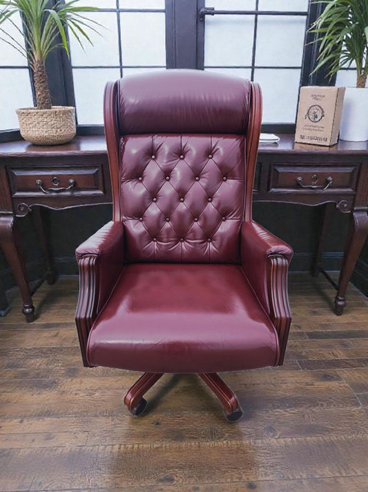 🌟Silla Ejecutiva Reclinable de Piel Autentica🌟