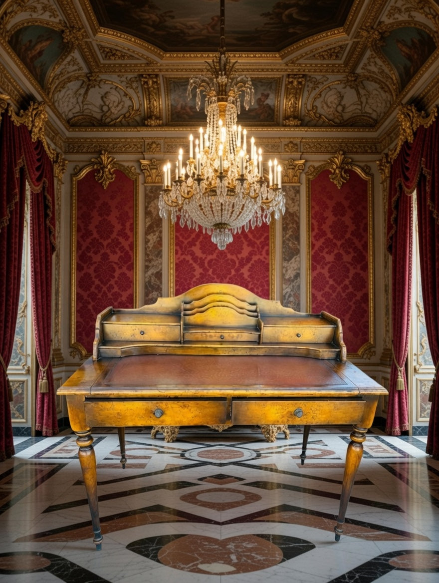 🪶 Secreter Antiguo en Madera de Acacia – Elegancia Clásica y Funcionalidad Atemporal 🪶