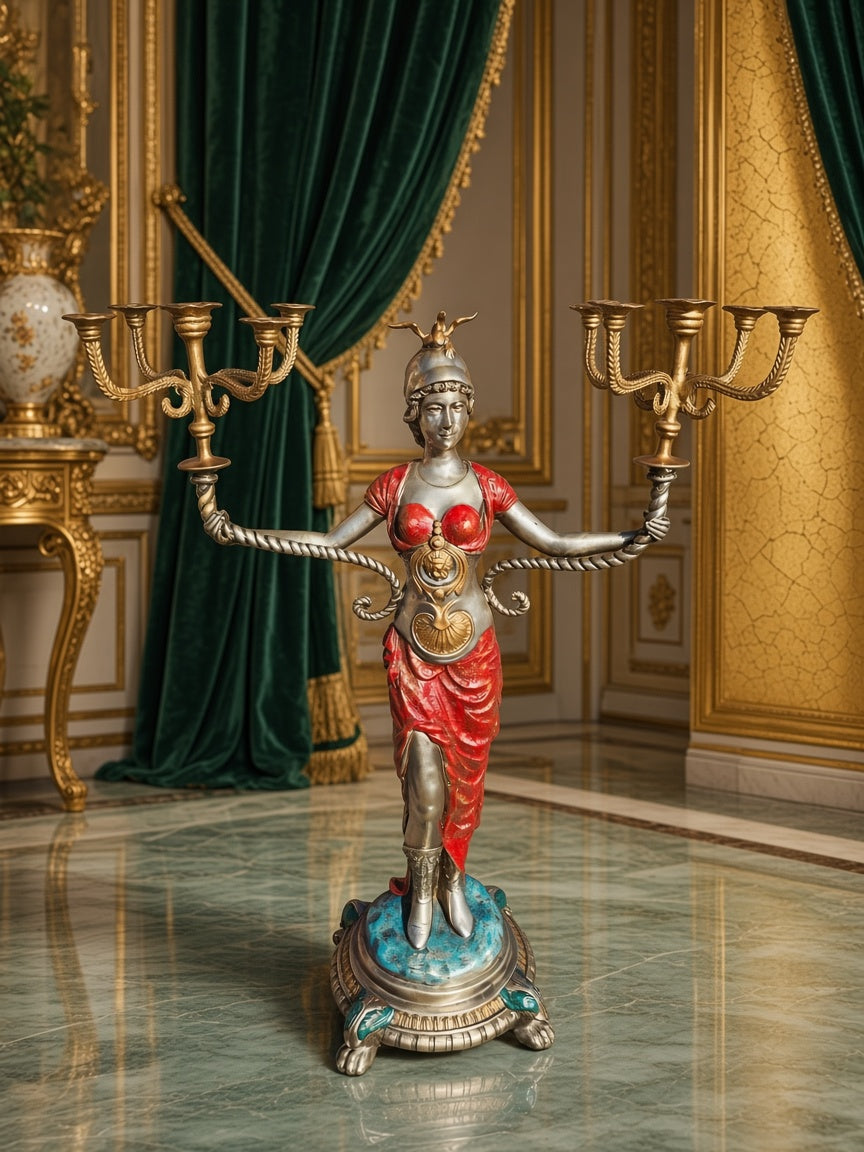 Exceptional Pair of Napoleon III Sculptural Candelabras ✨🏛️