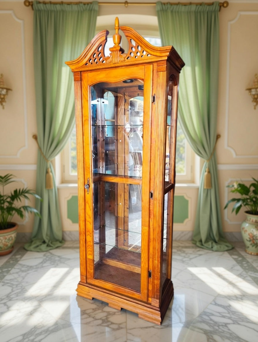 🌿🏛️🌿Vitrina de Madera con Cristales🌿🏛️🌿