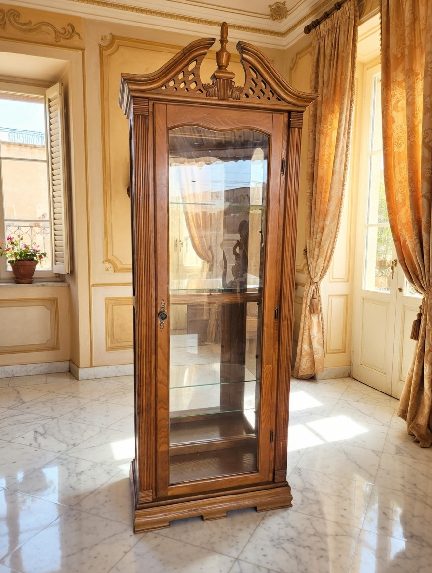 🌿🏛️🌿Vitrina de Madera con Cristales🌿🏛️🌿