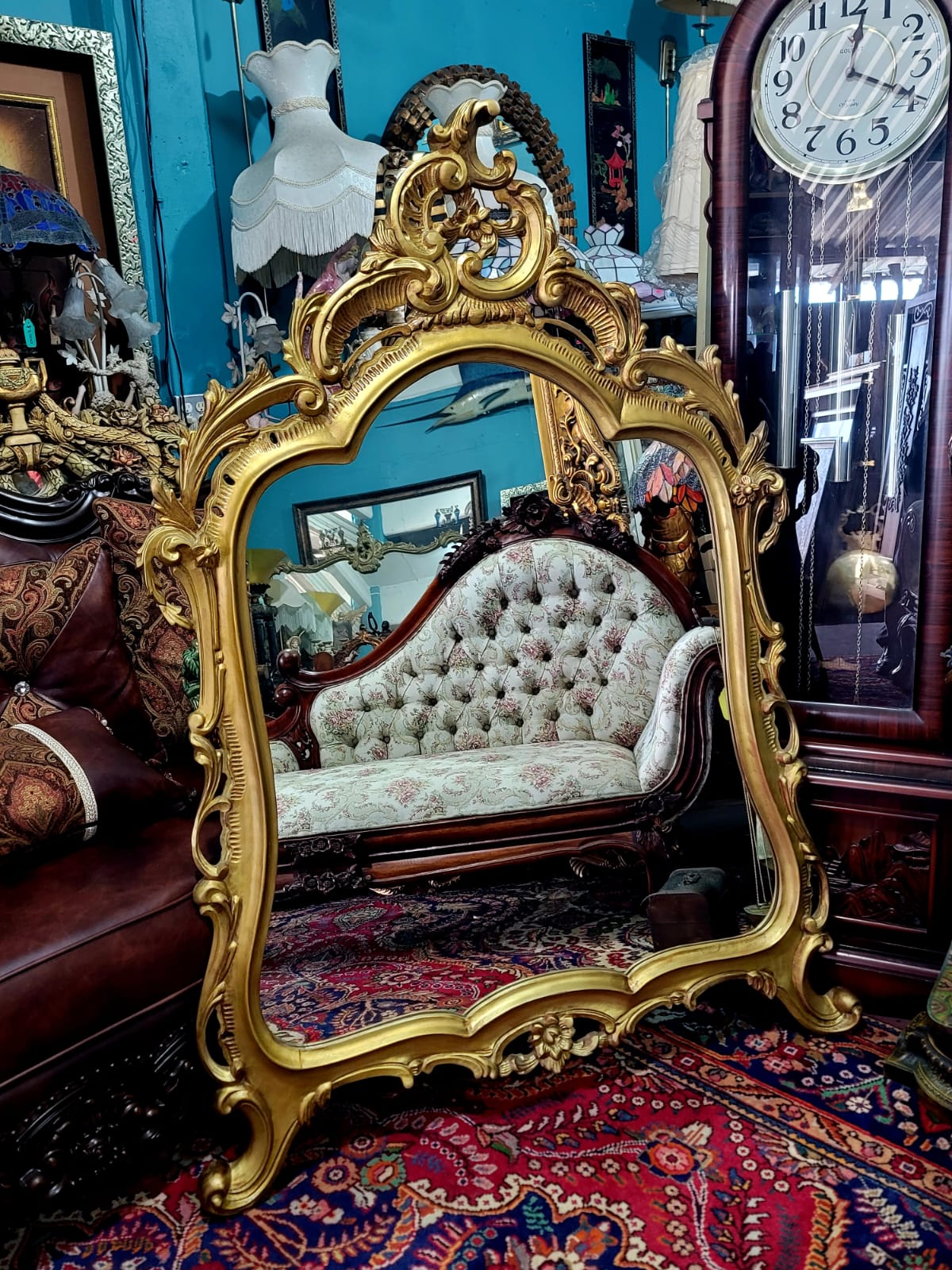 ✨Espejo De Madera Tallado A Mano Elegancia Artesanal en Cada Detalle✨
