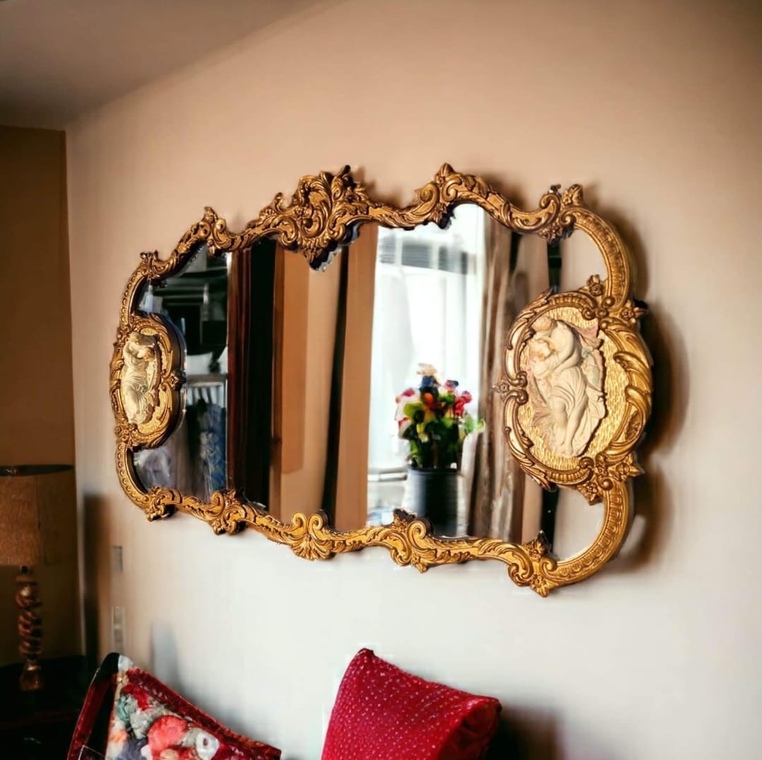 🩷Espejo Rococo Con Decoración de Romeo Y Julieta🩷