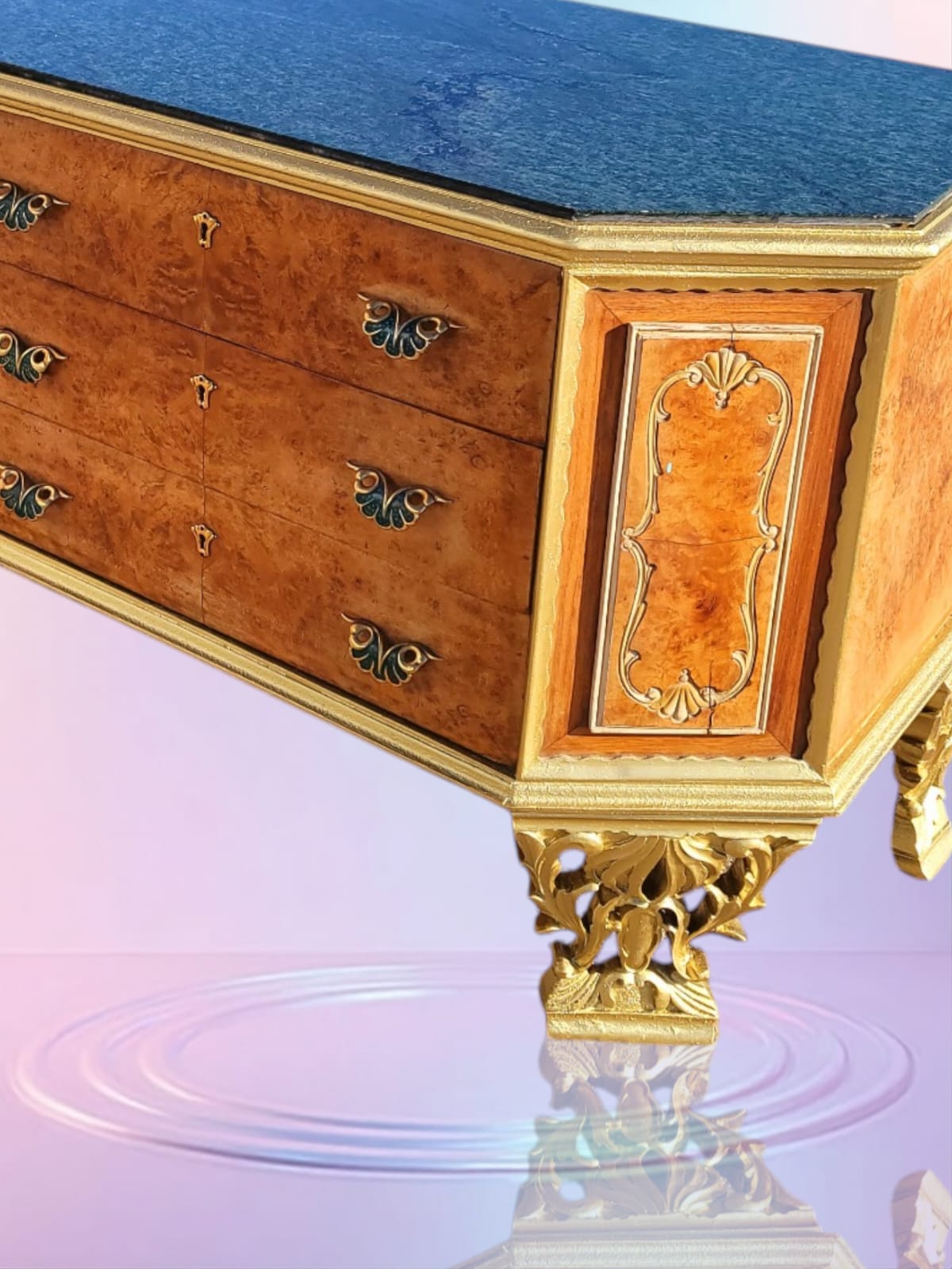 ✨Antique Chest of Drawers from the Early 1920s with Green Onyx Marble Top: A Treasure of Elegance at Rosarito Antiques✨