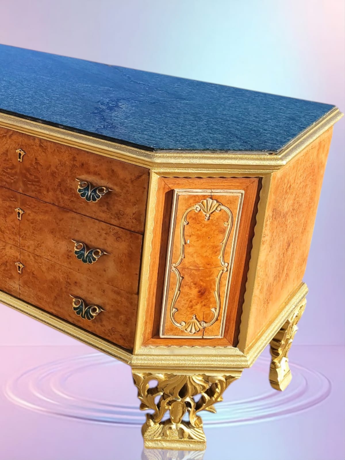 ✨Antique Chest of Drawers from the Early 1920s with Green Onyx Marble Top: A Treasure of Elegance at Rosarito Antiques✨