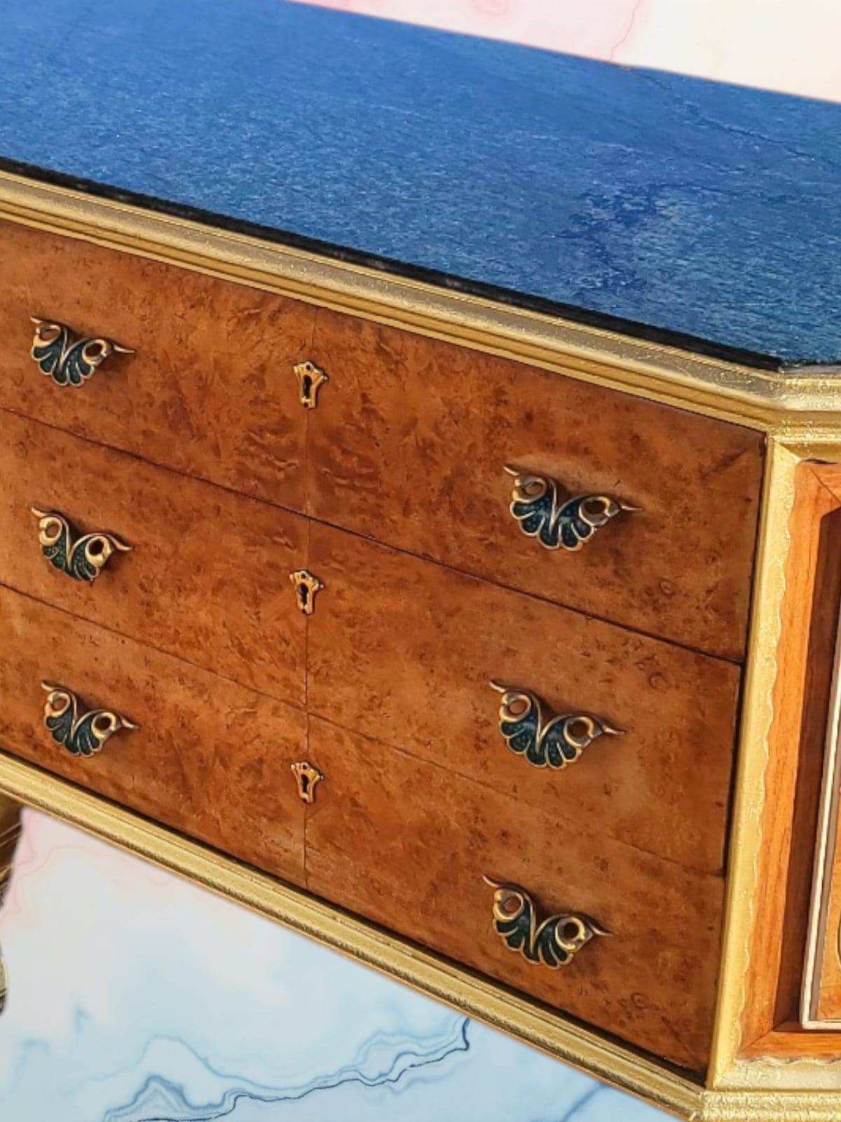 ✨Antique Chest of Drawers from the Early 1920s with Green Onyx Marble Top: A Treasure of Elegance at Rosarito Antiques✨
