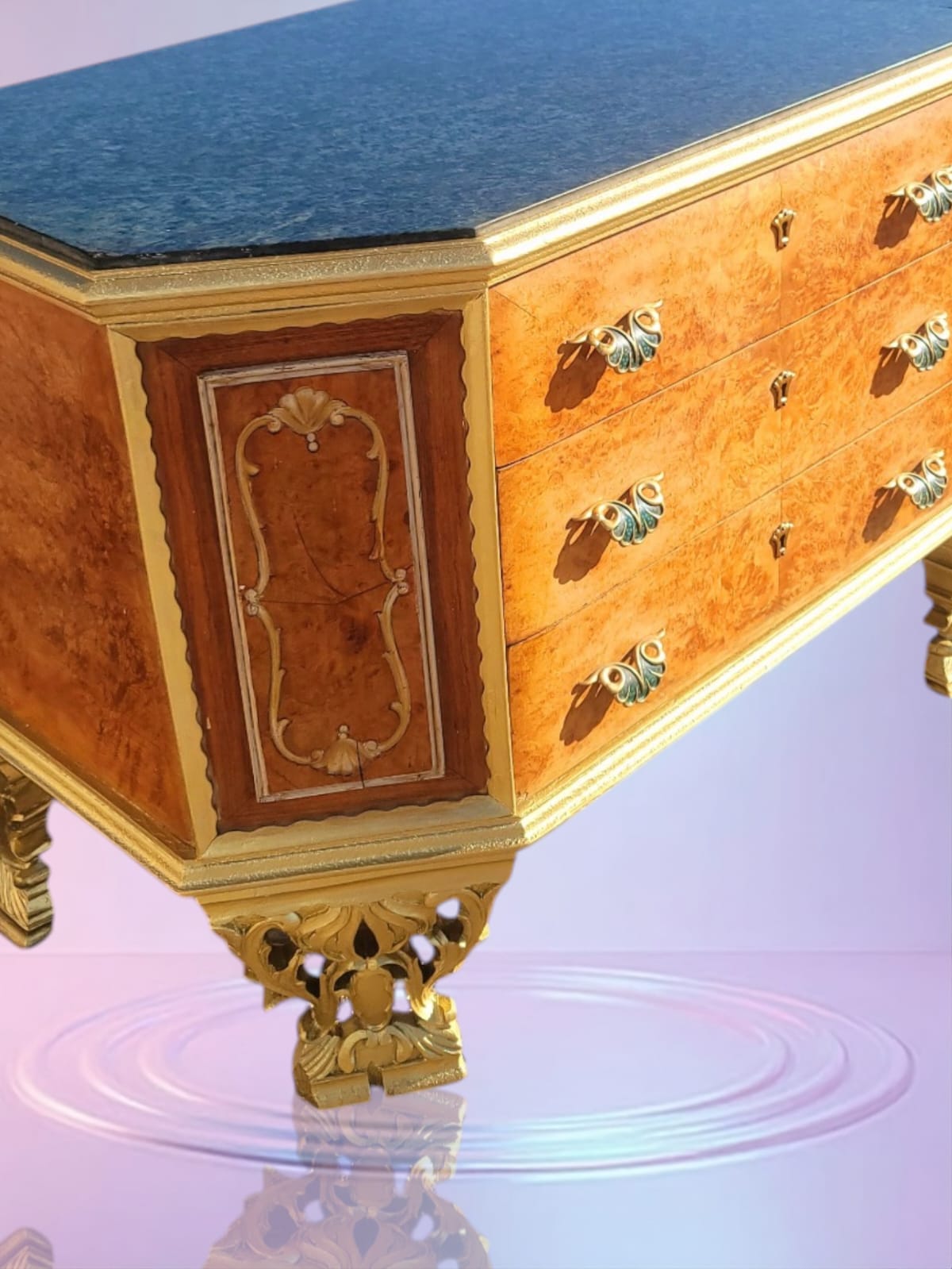 ✨Antique Chest of Drawers from the Early 1920s with Green Onyx Marble Top: A Treasure of Elegance at Rosarito Antiques✨
