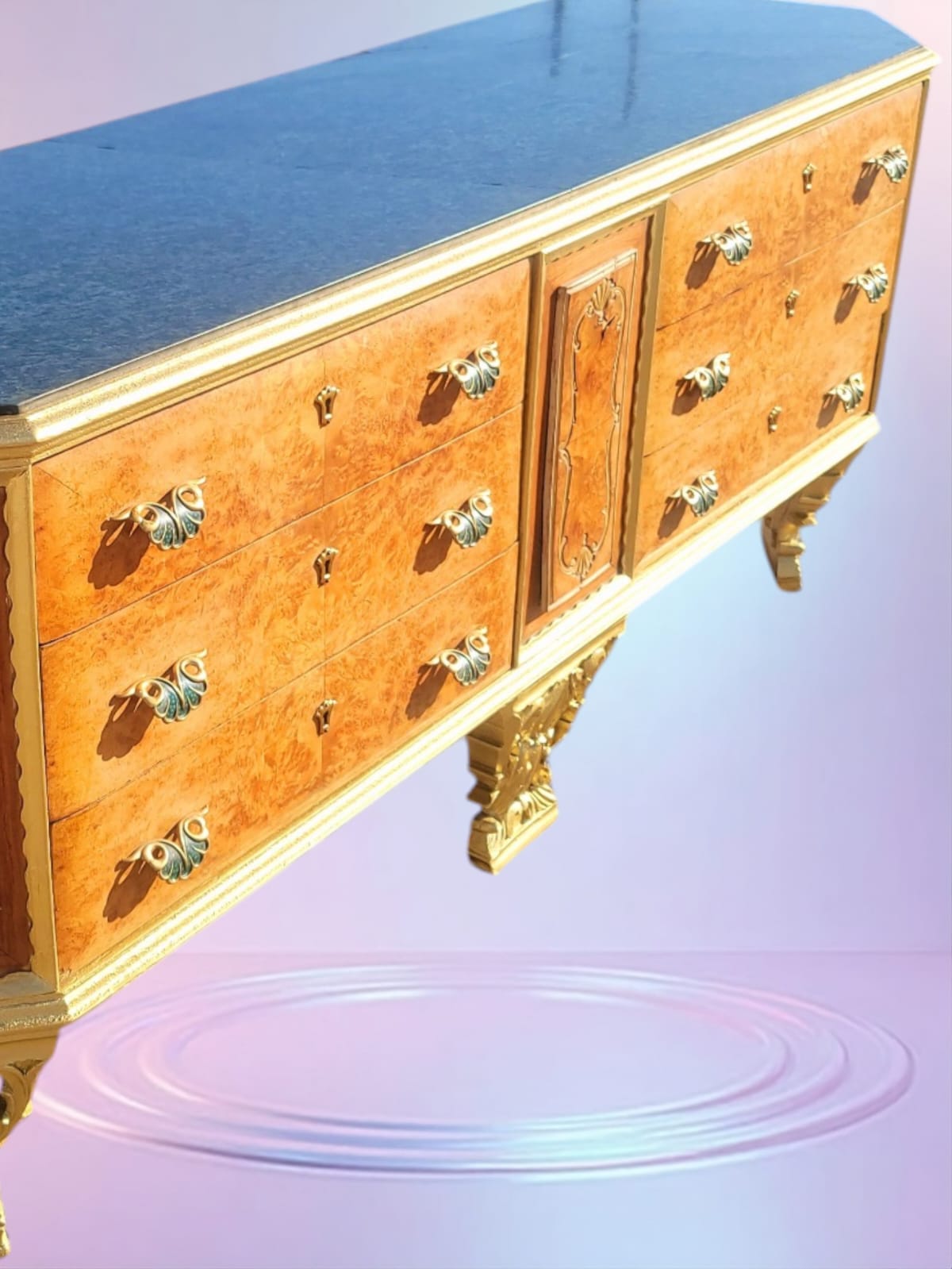 ✨Antique Chest of Drawers from the Early 1920s with Green Onyx Marble Top: A Treasure of Elegance at Rosarito Antiques✨
