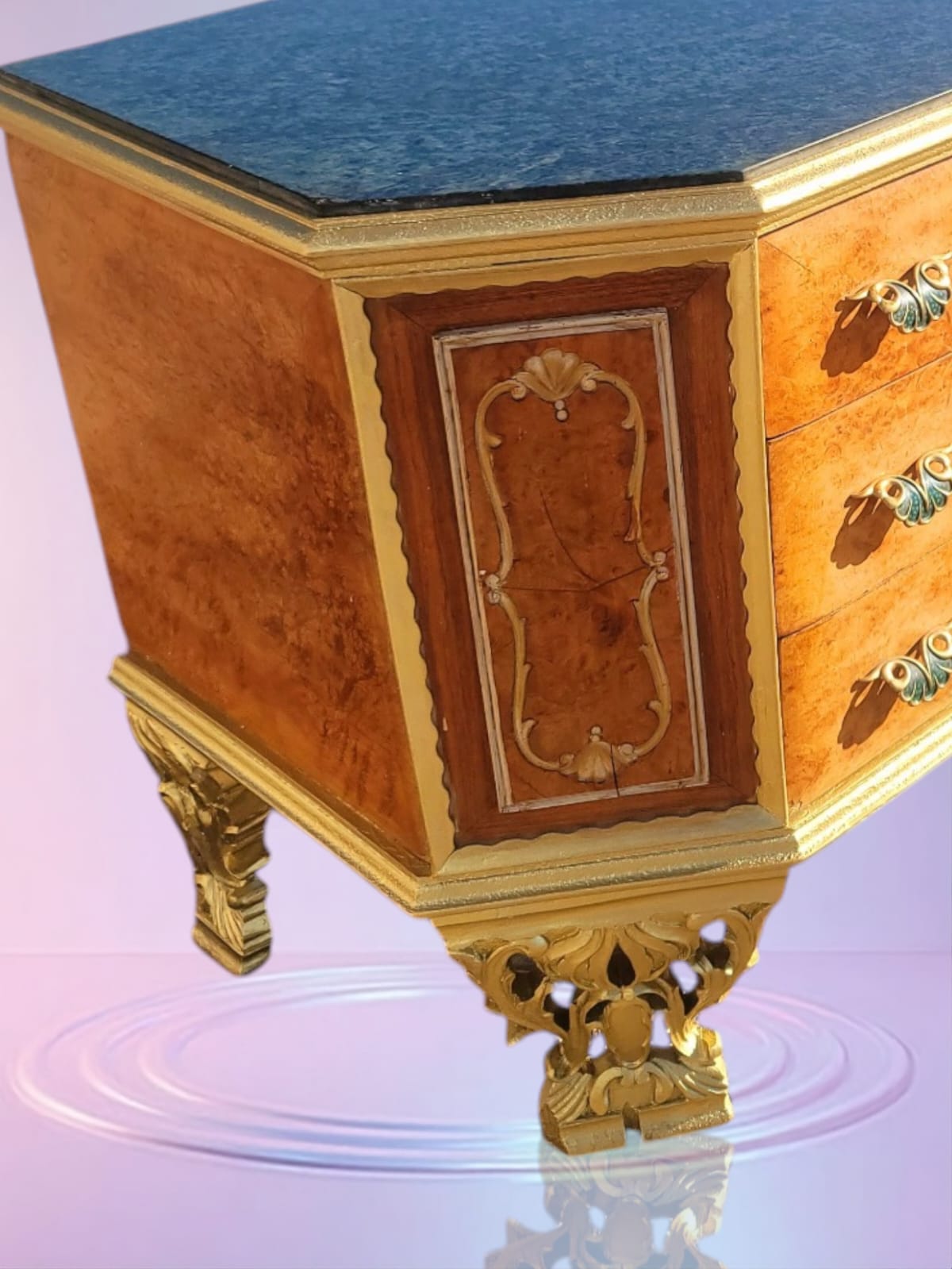 ✨Antique Chest of Drawers from the Early 1920s with Green Onyx Marble Top: A Treasure of Elegance at Rosarito Antiques✨