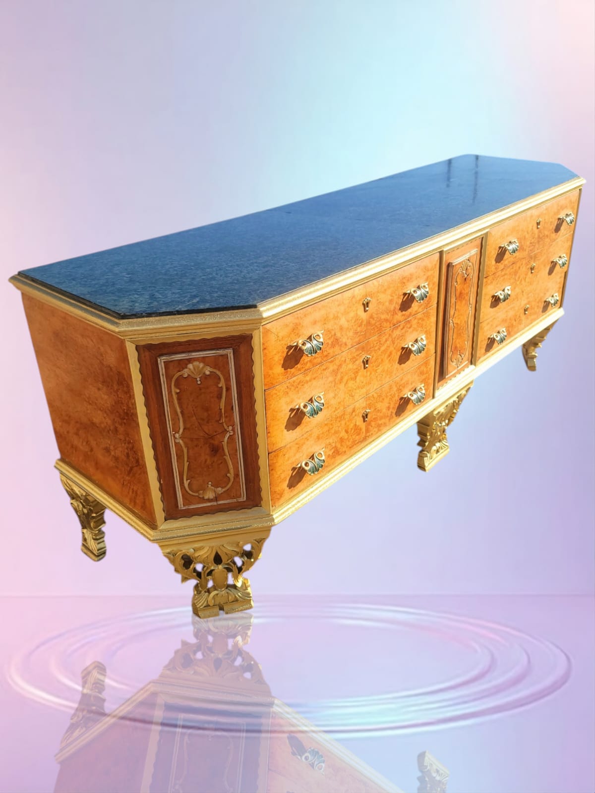 ✨Antique Chest of Drawers from the Early 1920s with Green Onyx Marble Top: A Treasure of Elegance at Rosarito Antiques✨