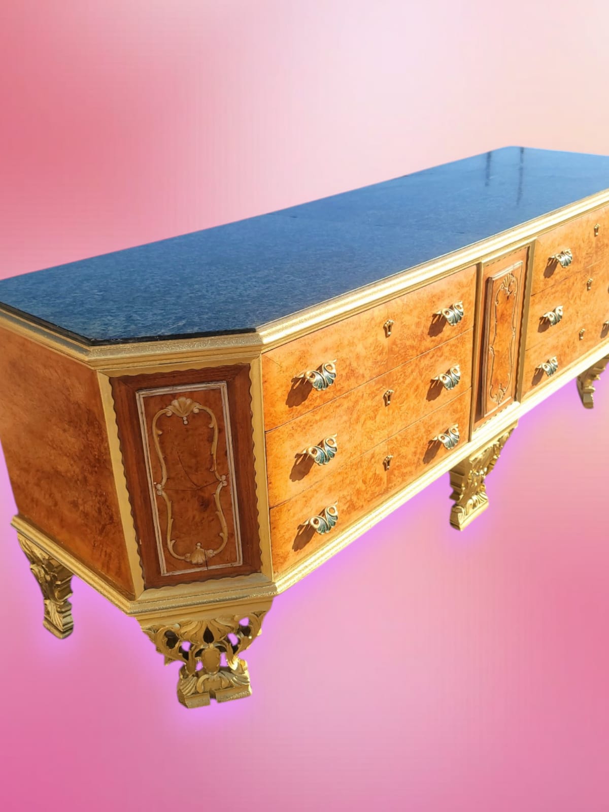 ✨Antique Chest of Drawers from the Early 1920s with Green Onyx Marble Top: A Treasure of Elegance at Rosarito Antiques✨