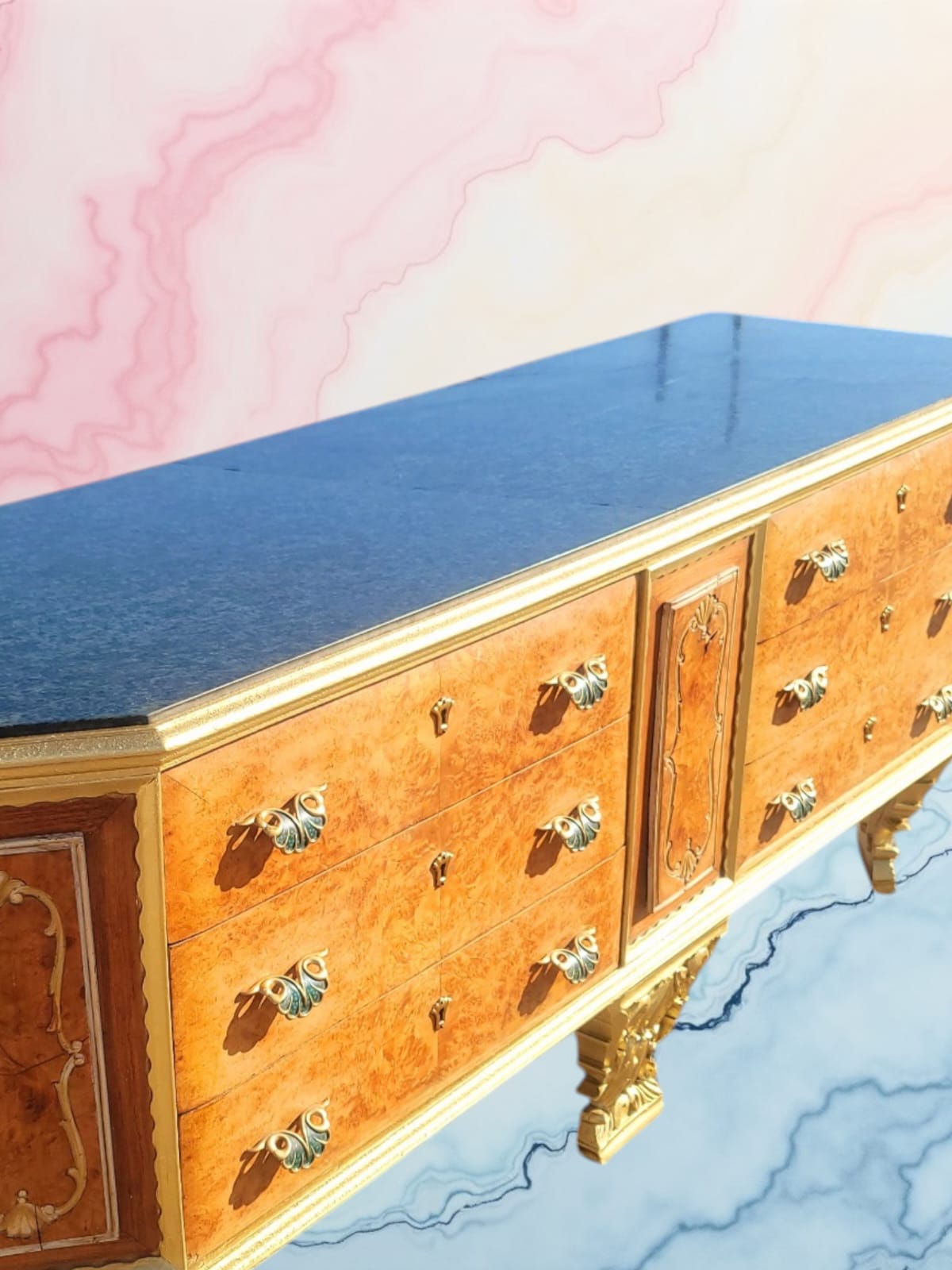 ✨Antique Chest of Drawers from the Early 1920s with Green Onyx Marble Top: A Treasure of Elegance at Rosarito Antiques✨