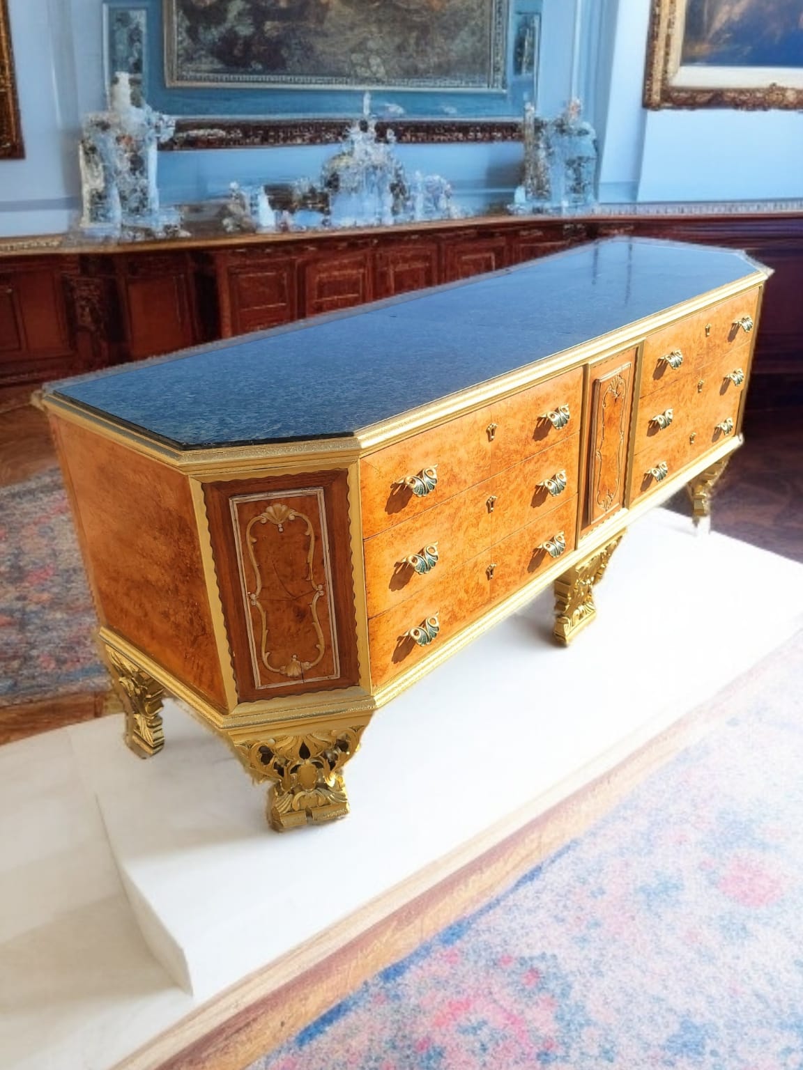 ✨Antique Chest of Drawers from the Early 1920s with Green Onyx Marble Top: A Treasure of Elegance at Rosarito Antiques✨