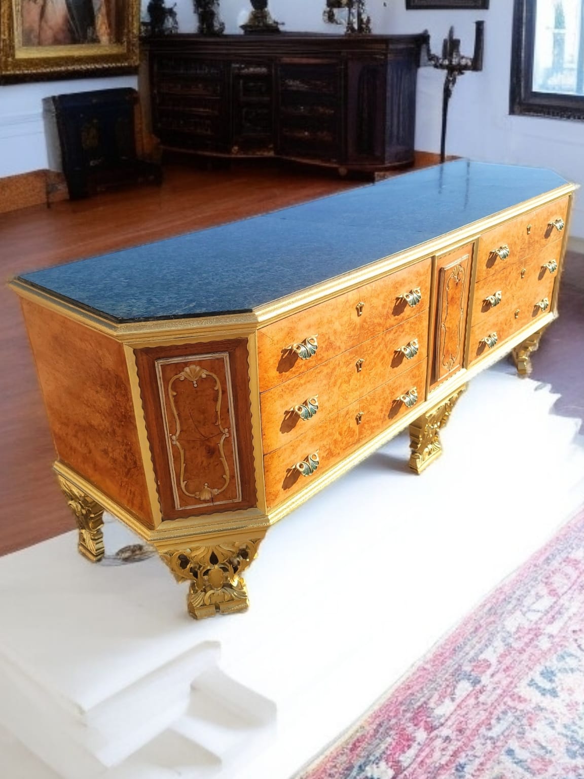 ✨Antique Chest of Drawers from the Early 1920s with Green Onyx Marble Top: A Treasure of Elegance at Rosarito Antiques✨