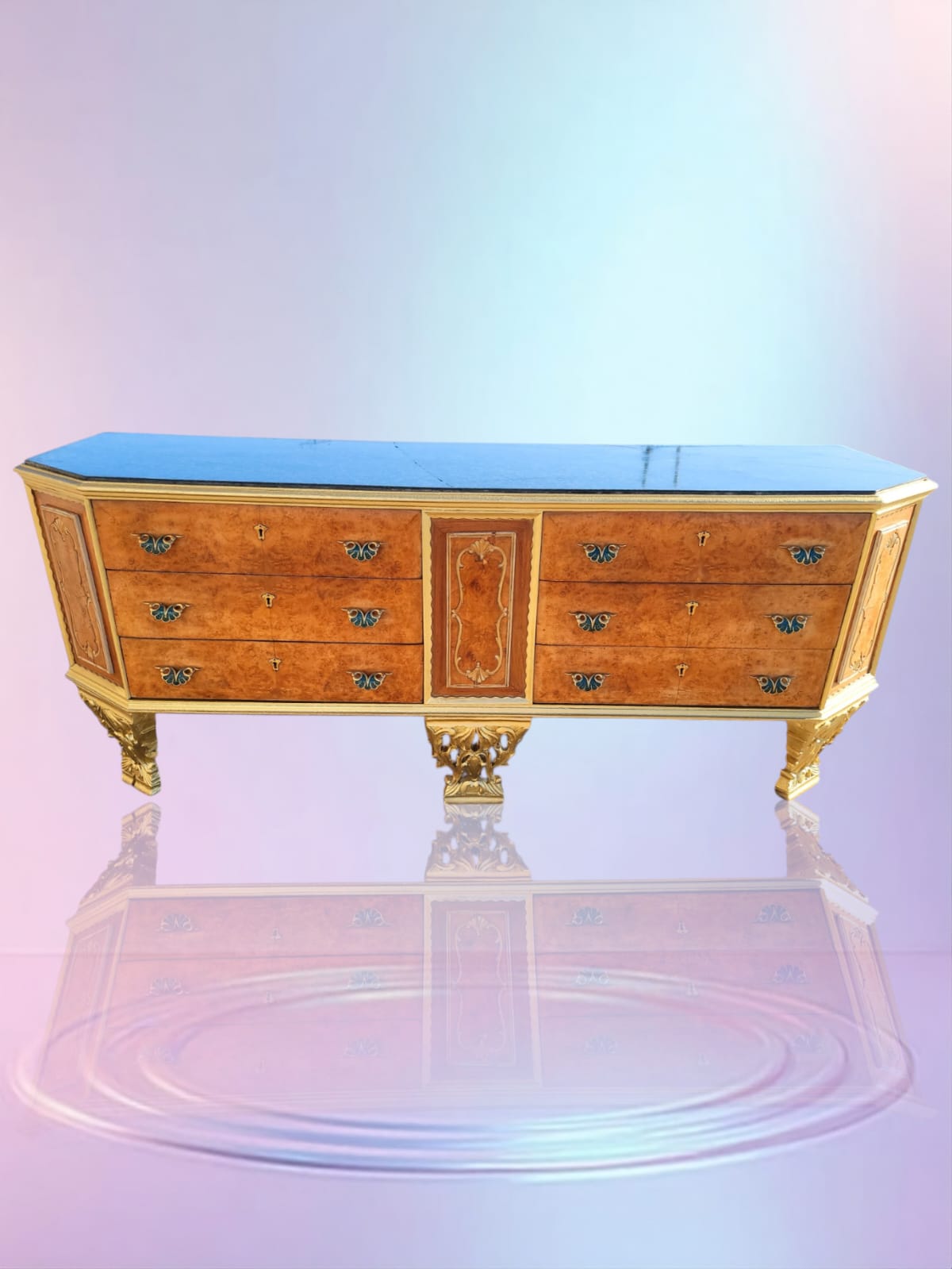 ✨Antique Chest of Drawers from the Early 1920s with Green Onyx Marble Top: A Treasure of Elegance at Rosarito Antiques✨