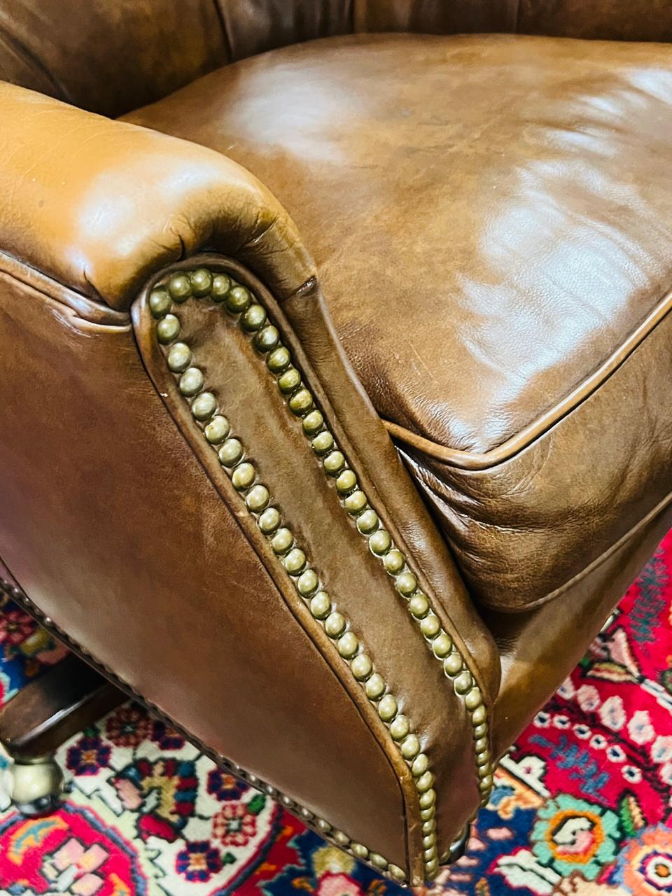 🌟Silla Chesterfield En Piel Genuina Elaborada Por Seven Seas Seating🌟