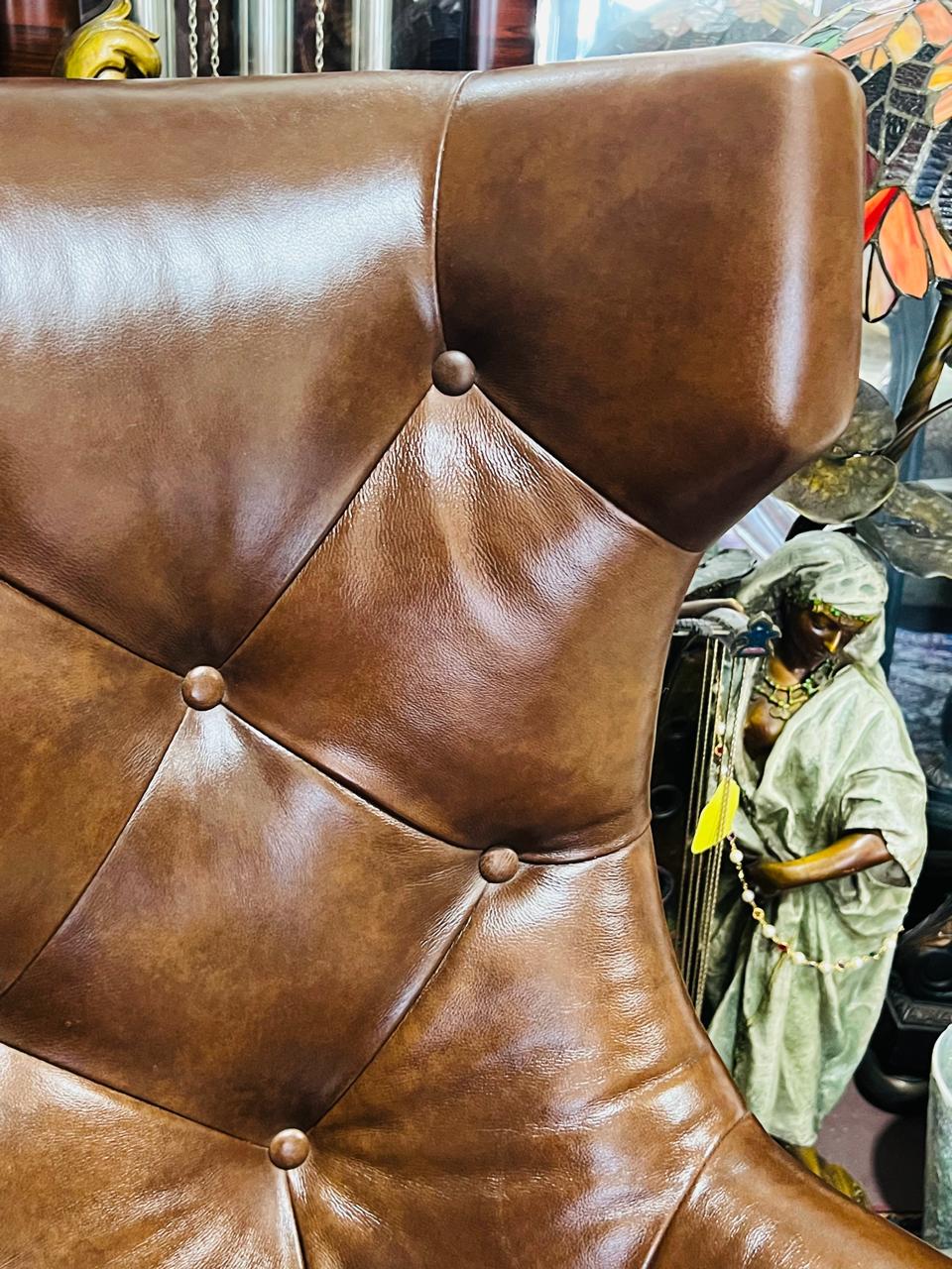 🌟Silla Chesterfield En Piel Genuina Elaborada Por Seven Seas Seating🌟