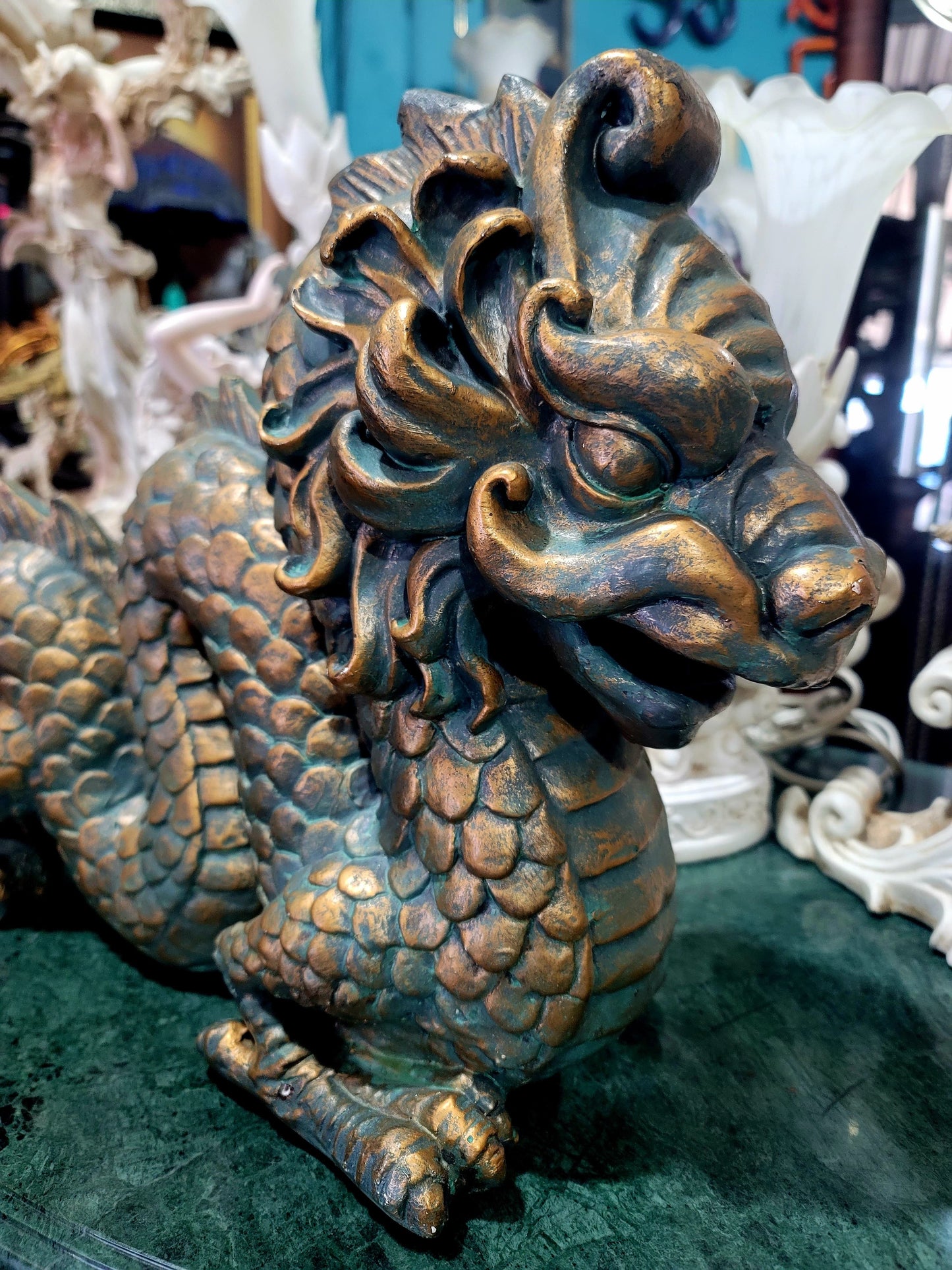 🐉 Figura Decorativa de Dragon Oriental en Resina 🐉