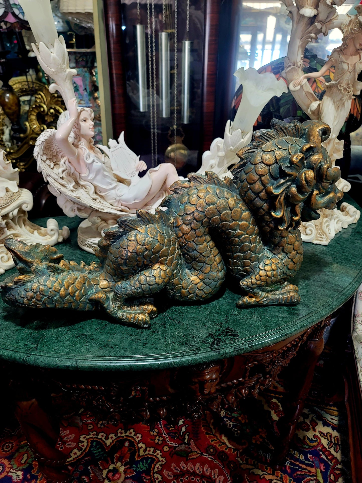 🐉 Figura Decorativa de Dragon Oriental en Resina 🐉
