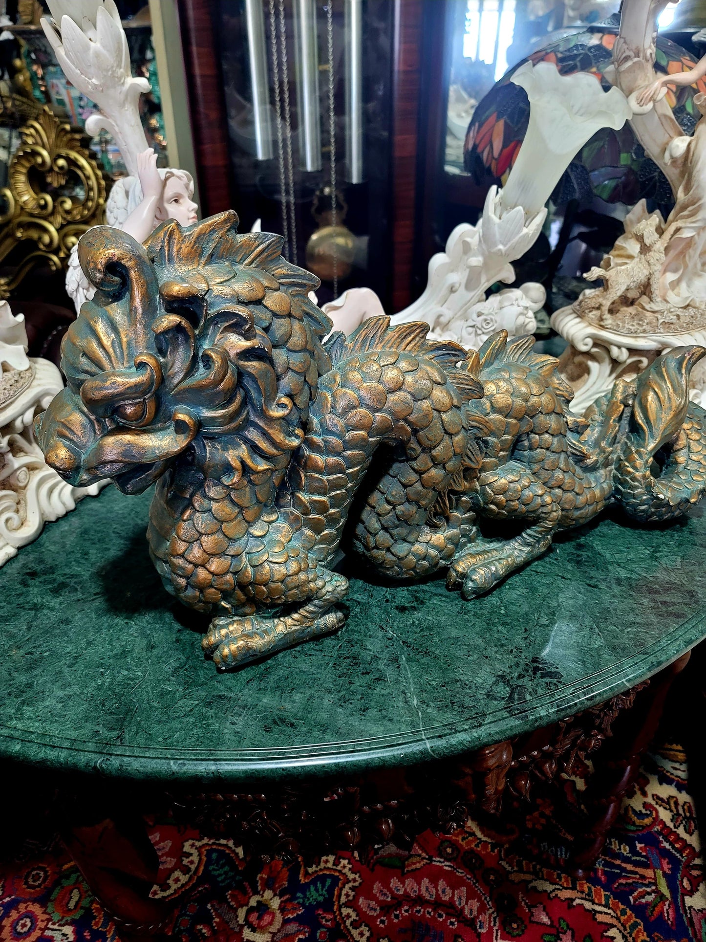 🐉 Figura Decorativa de Dragon Oriental en Resina 🐉