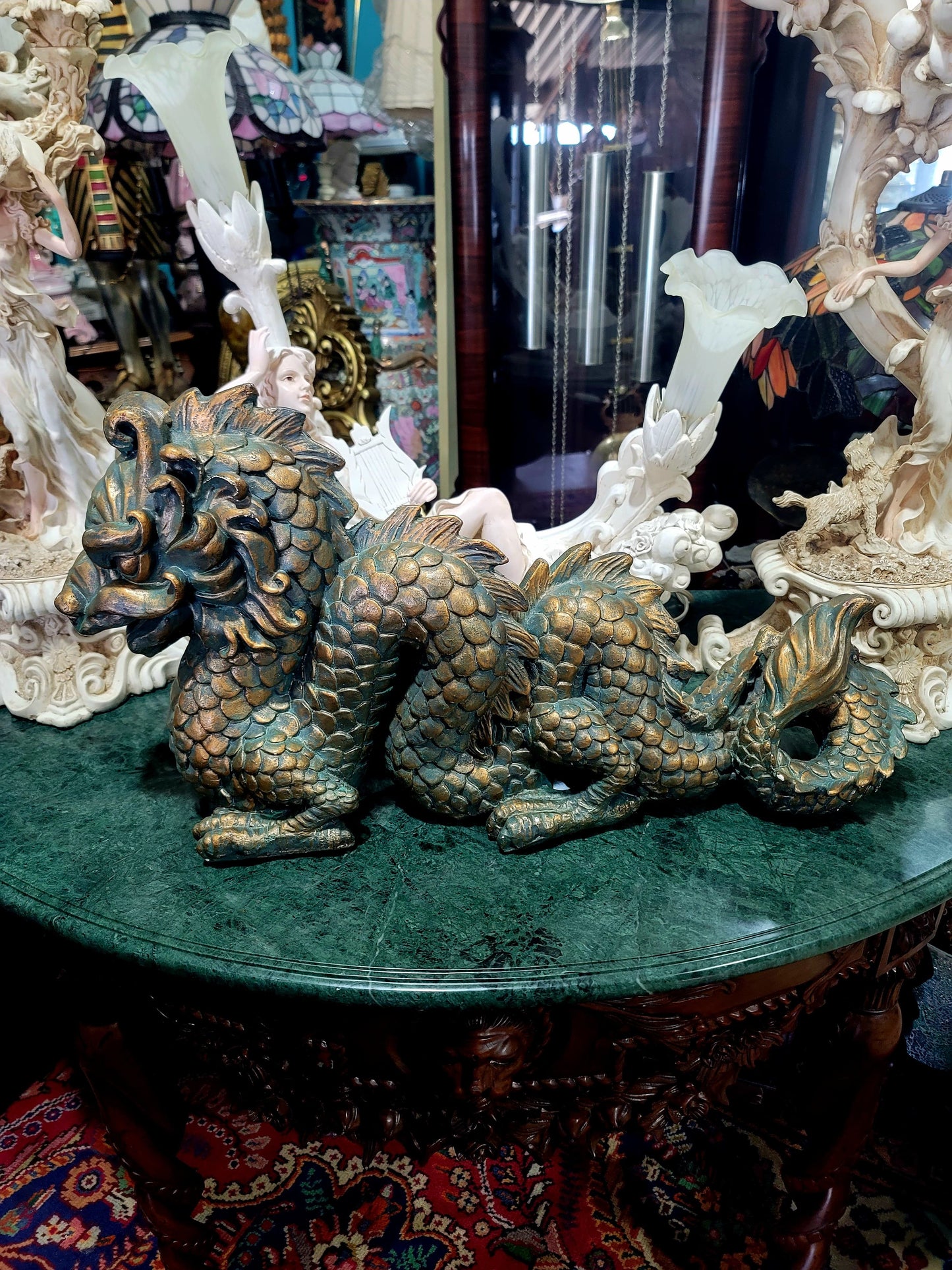 🐉 Figura Decorativa de Dragon Oriental en Resina 🐉