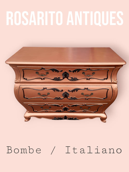 💫🇮🇹 Italian Provincial Bombe in Ultramarine Blue and Gold Tones 🇮🇹💫
