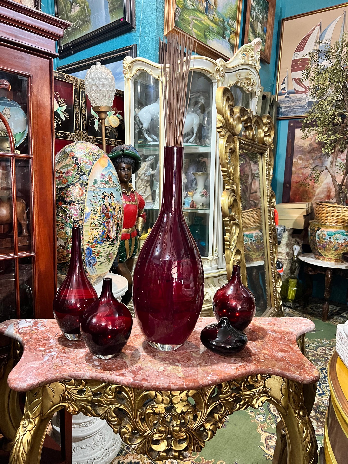🕊️ Ruby Red Vases – Classic Scandinavian Design That Brightens Your Space 💎