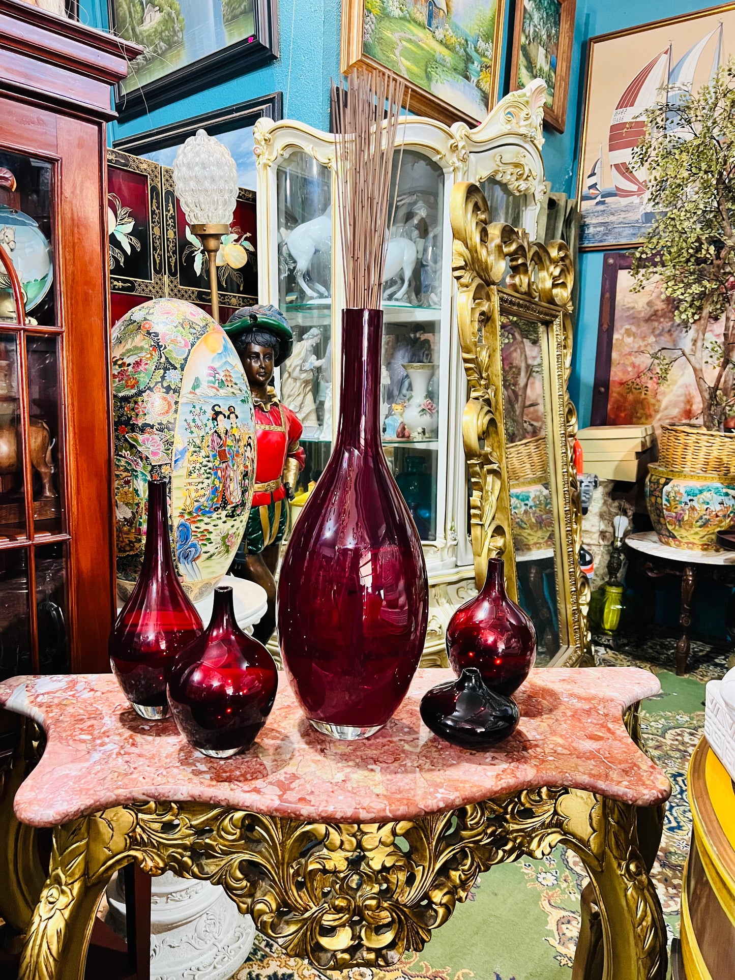 🕊️ Ruby Red Vases – Classic Scandinavian Design That Brightens Your Space 💎