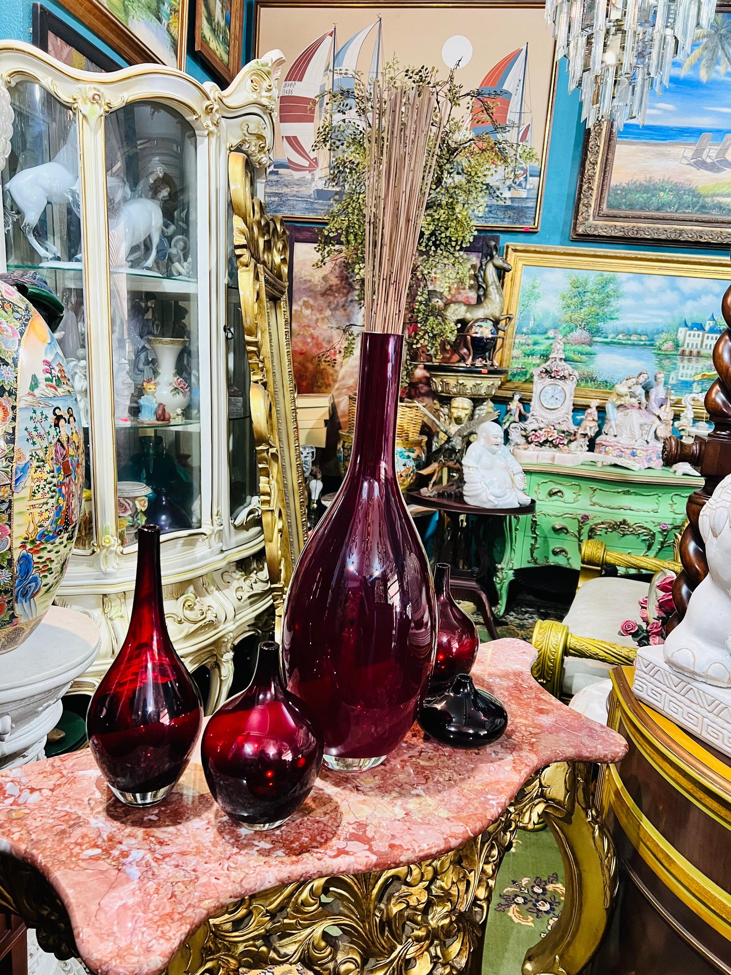 🕊️ Ruby Red Vases – Classic Scandinavian Design That Brightens Your Space 💎
