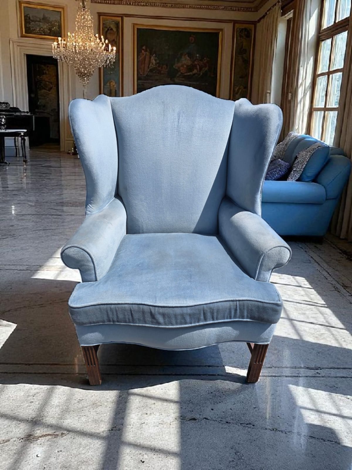 🎩 Sillon Vintage Drexel 1991 – Elegancia Atemporal en Terciopelo de Alta Calidad🎩
