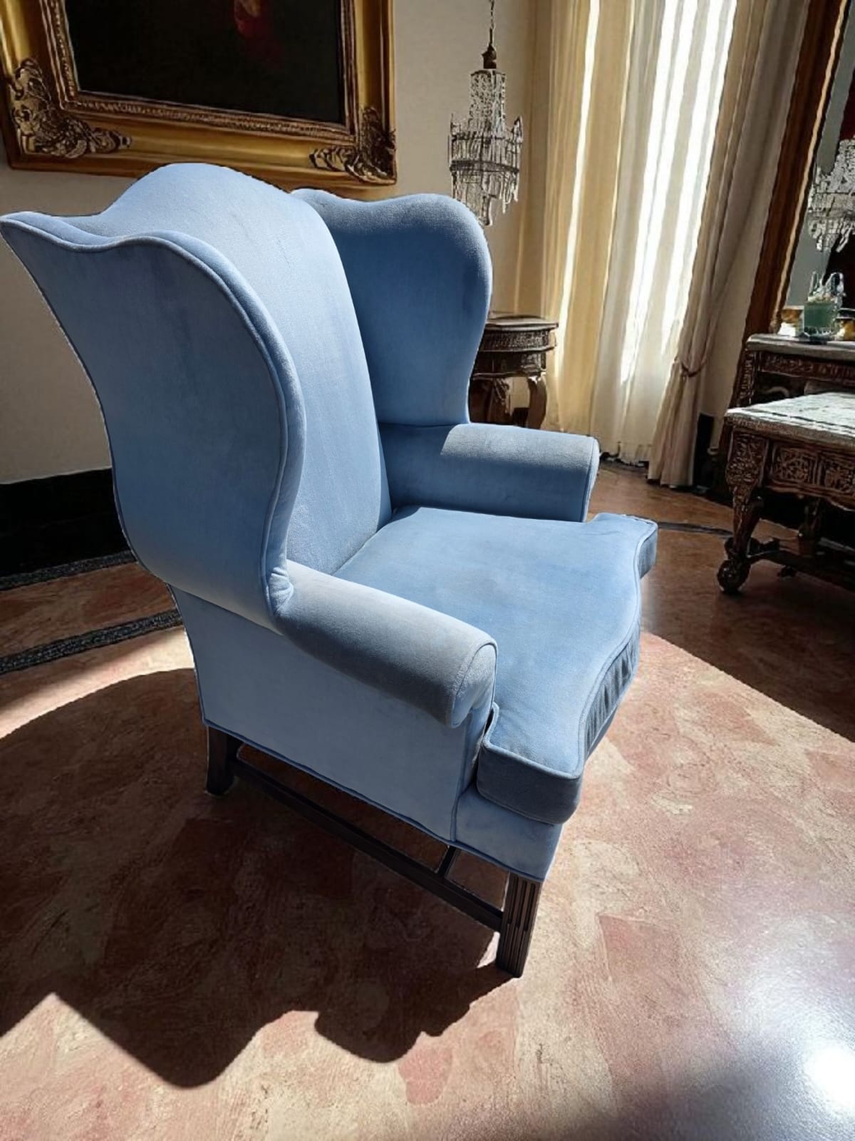 🎩 Sillon Vintage Drexel 1991 – Elegancia Atemporal en Terciopelo de Alta Calidad🎩