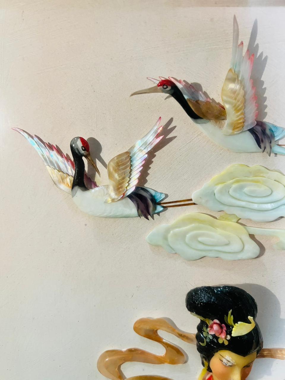 🌺🎨 Cuadro Oriental – Sabiduría, Prosperidad y Belleza Cultural 🖼️🖌️