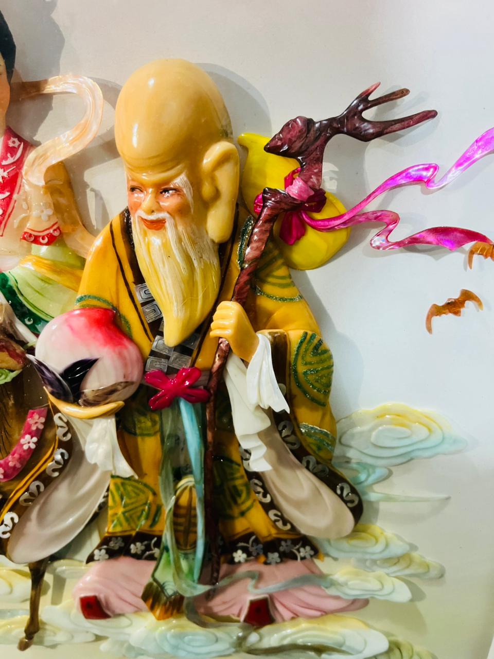 🌺🎨 Cuadro Oriental – Sabiduría, Prosperidad y Belleza Cultural 🖼️🖌️