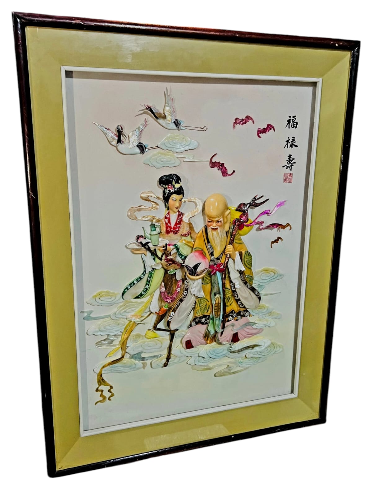 🌺🎨 Cuadro Oriental – Sabiduría, Prosperidad y Belleza Cultural 🖼️🖌️