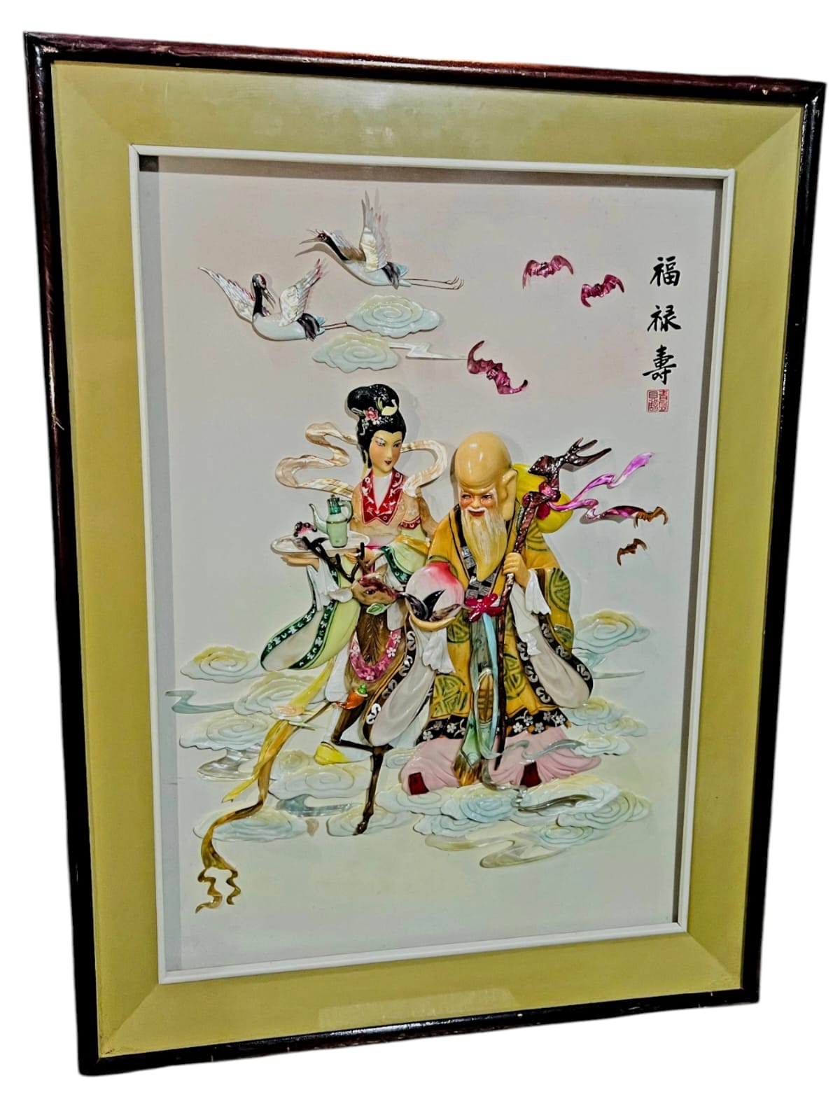 🌺🎨 Cuadro Oriental – Sabiduría, Prosperidad y Belleza Cultural 🖼️🖌️