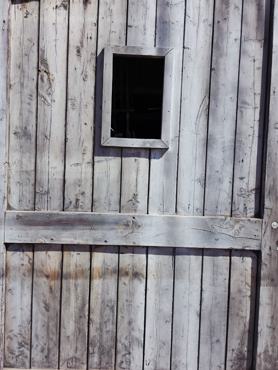 Rustic Aged Cedar Door – A Threshold of Strength and Tradition