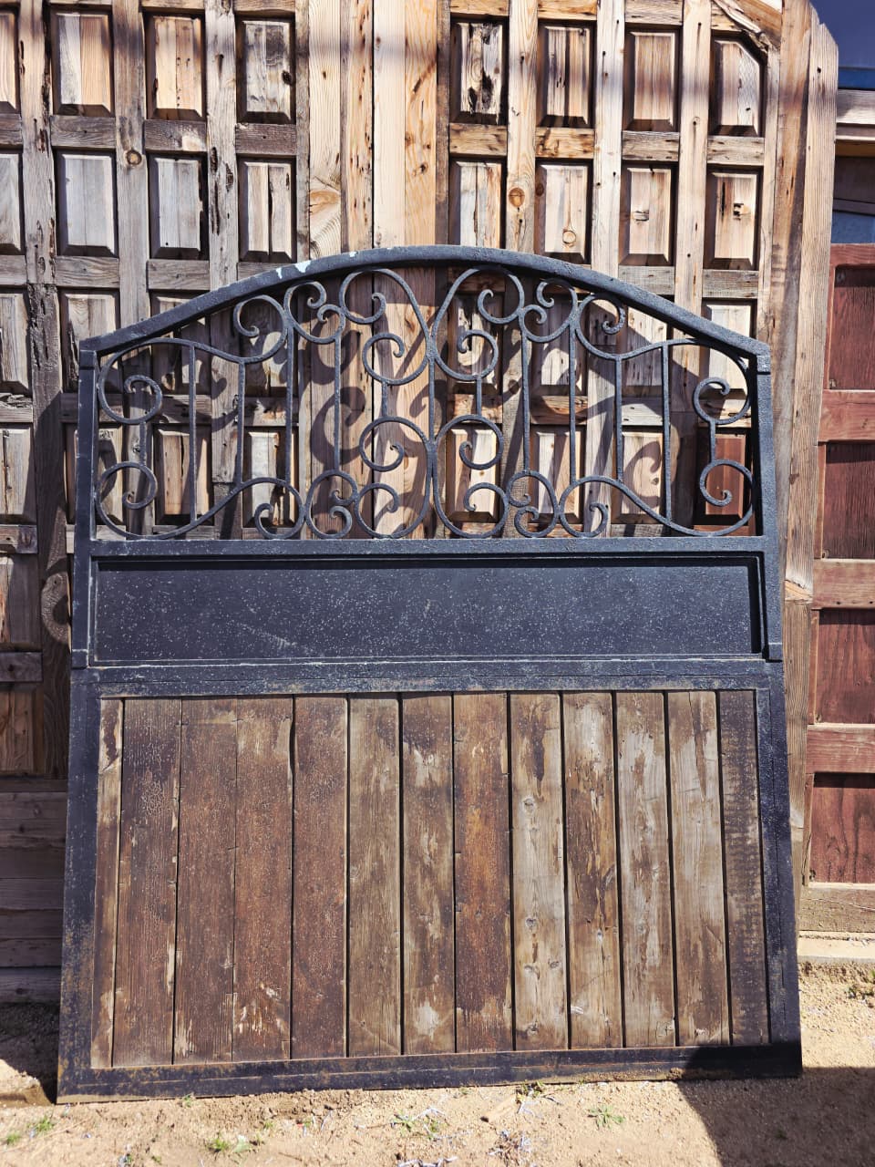 Rustic Metal and Wood Door – A Symbol of Strength and Elegance