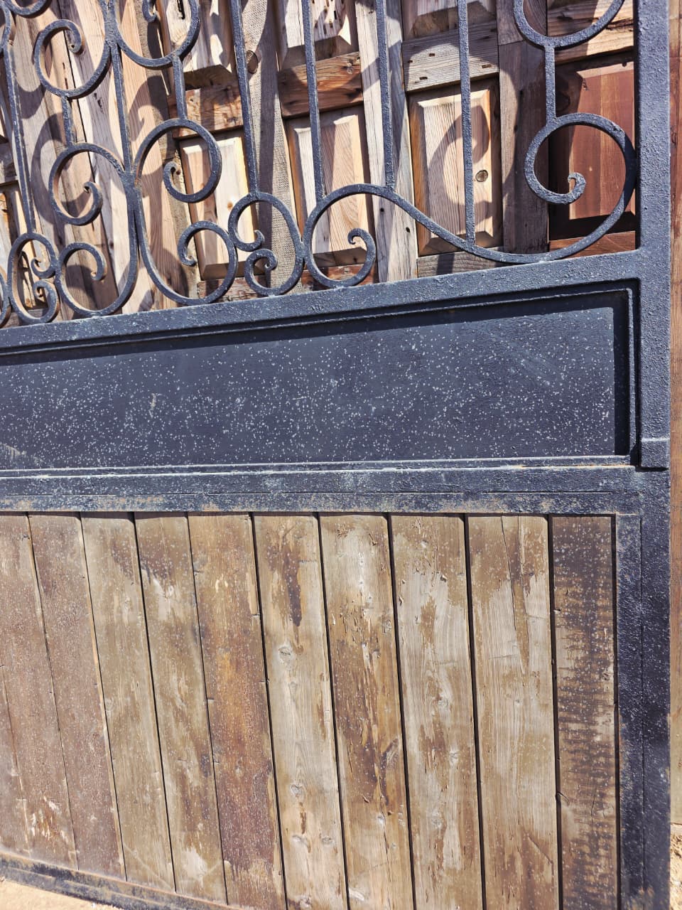 Rustic Metal and Wood Door – A Symbol of Strength and Elegance