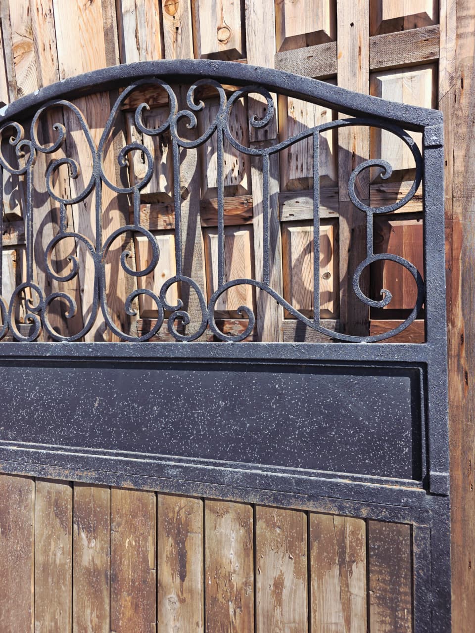 Rustic Metal and Wood Door – A Symbol of Strength and Elegance