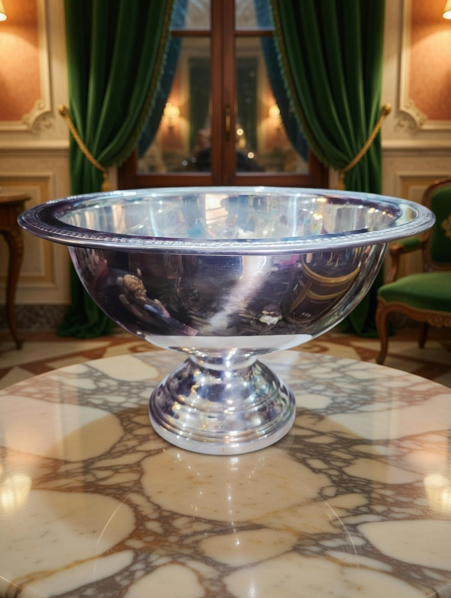 🏺✨ Vintage FB Rogers Silver Plated Victorian Style Punch Bowl Set con 12 Vasos y Vase de Servir – Total 14 Piezas ✨🏺